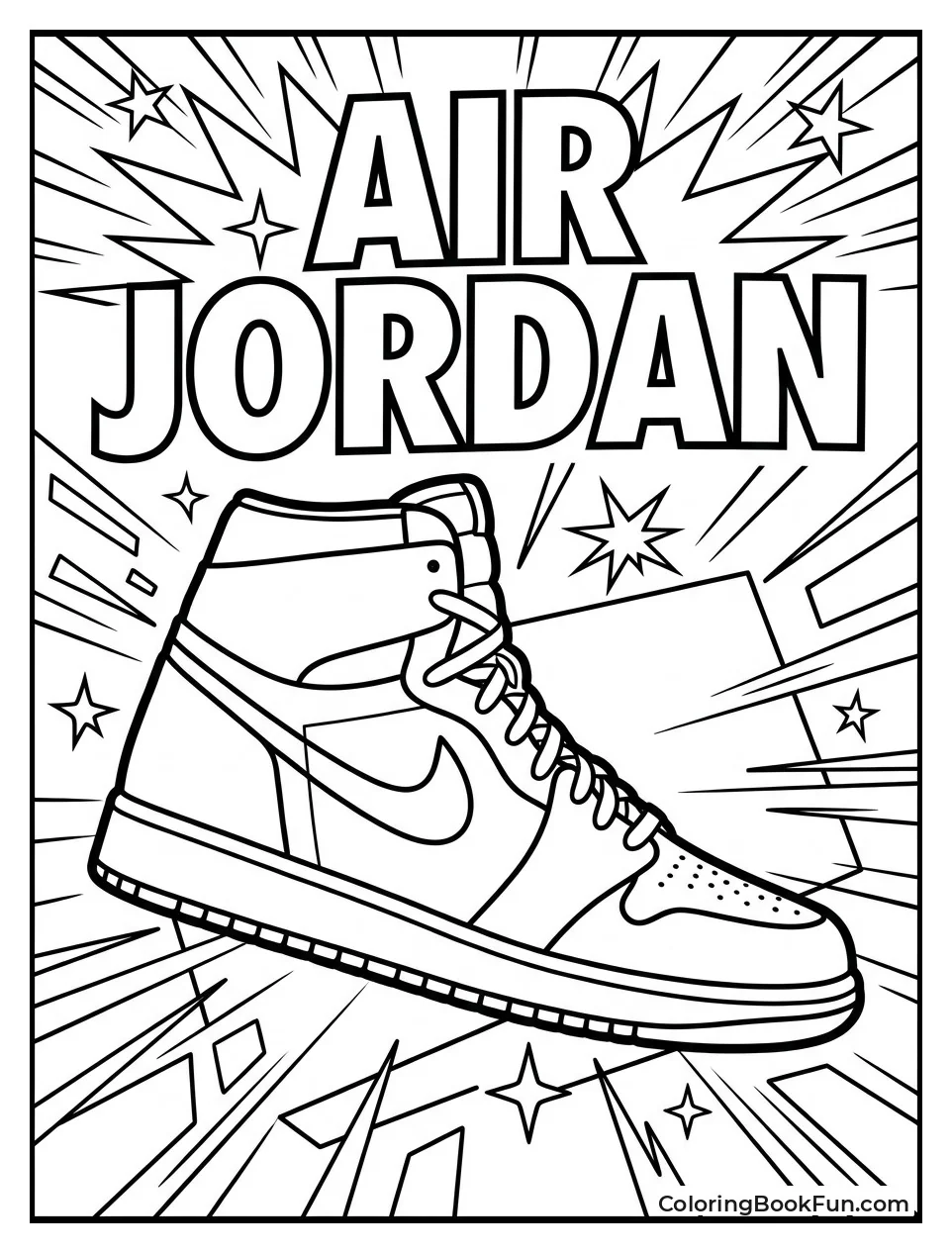 Vintage Comic Ad for Jordans