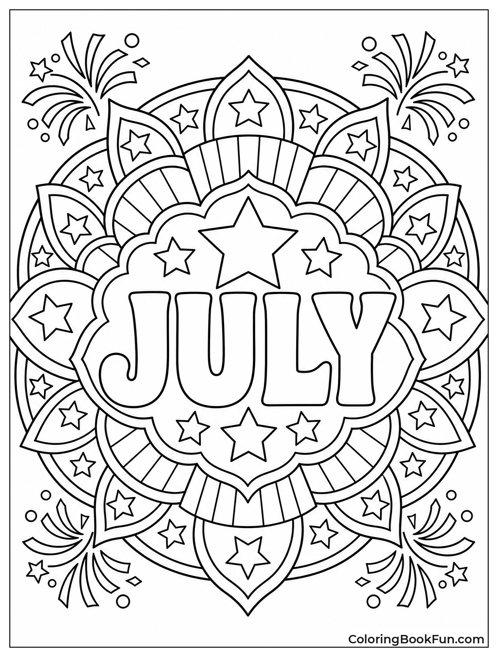 Mandala Mixes Stars and Stripes