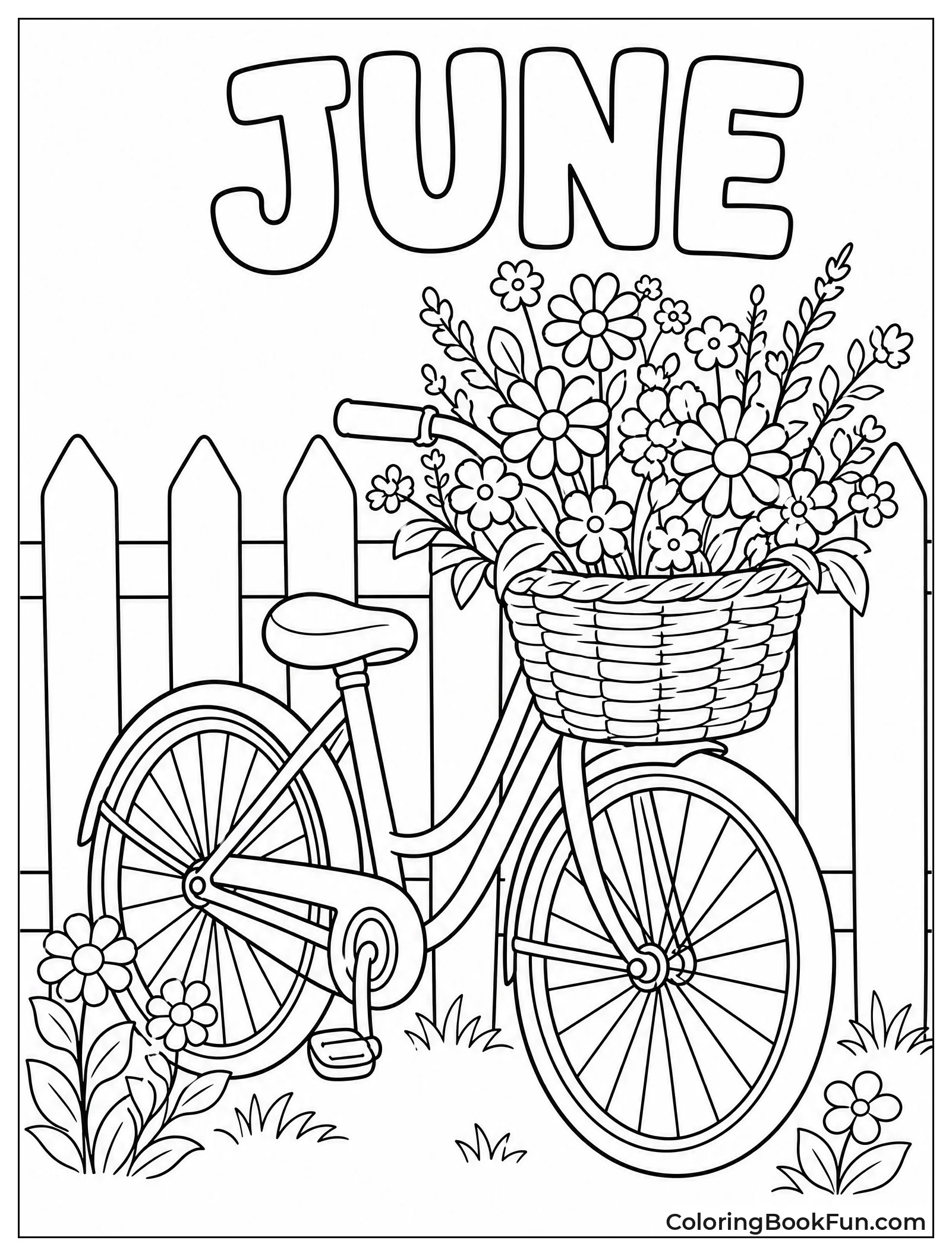 Bike Leaning on Fence