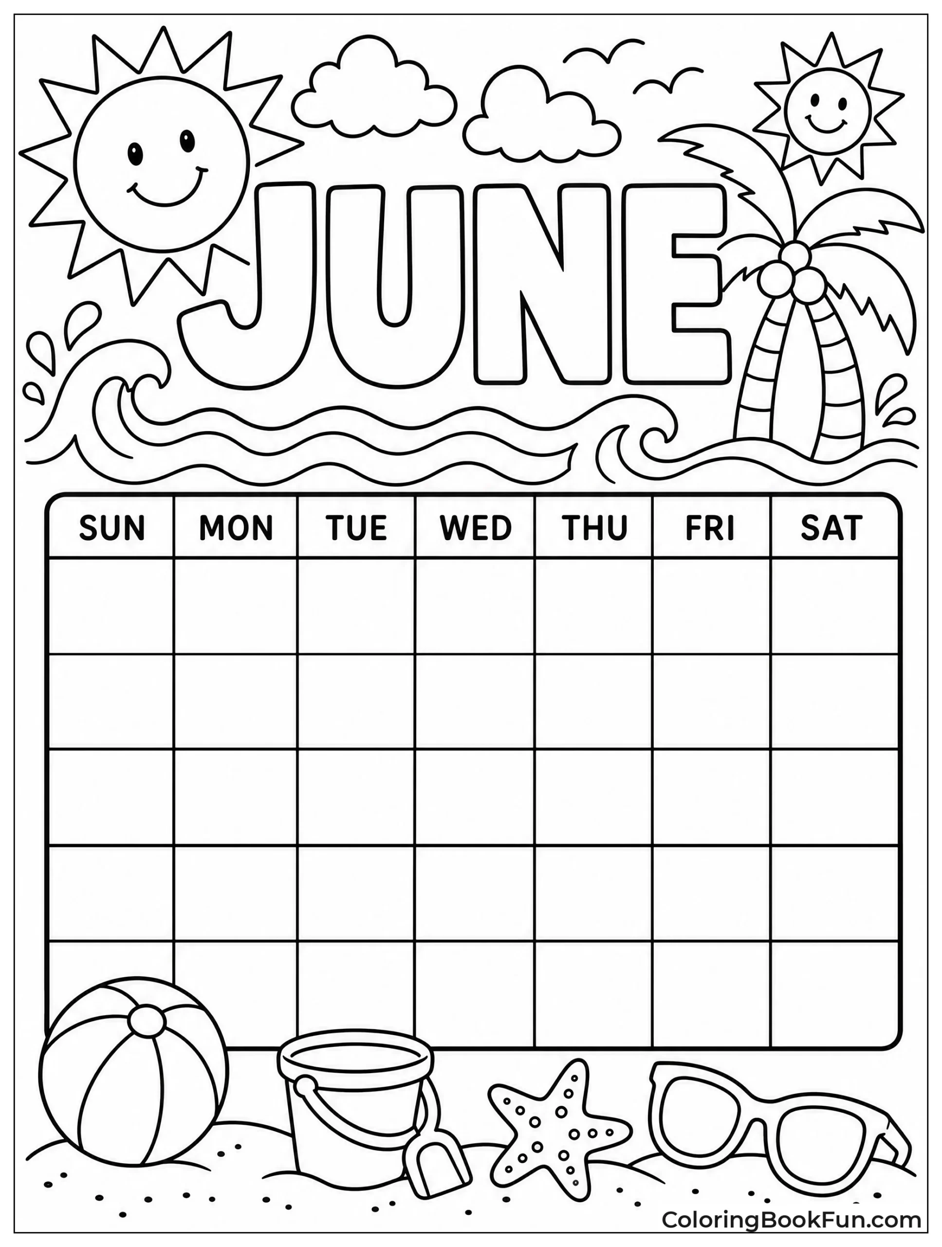 June Calendar to Fill