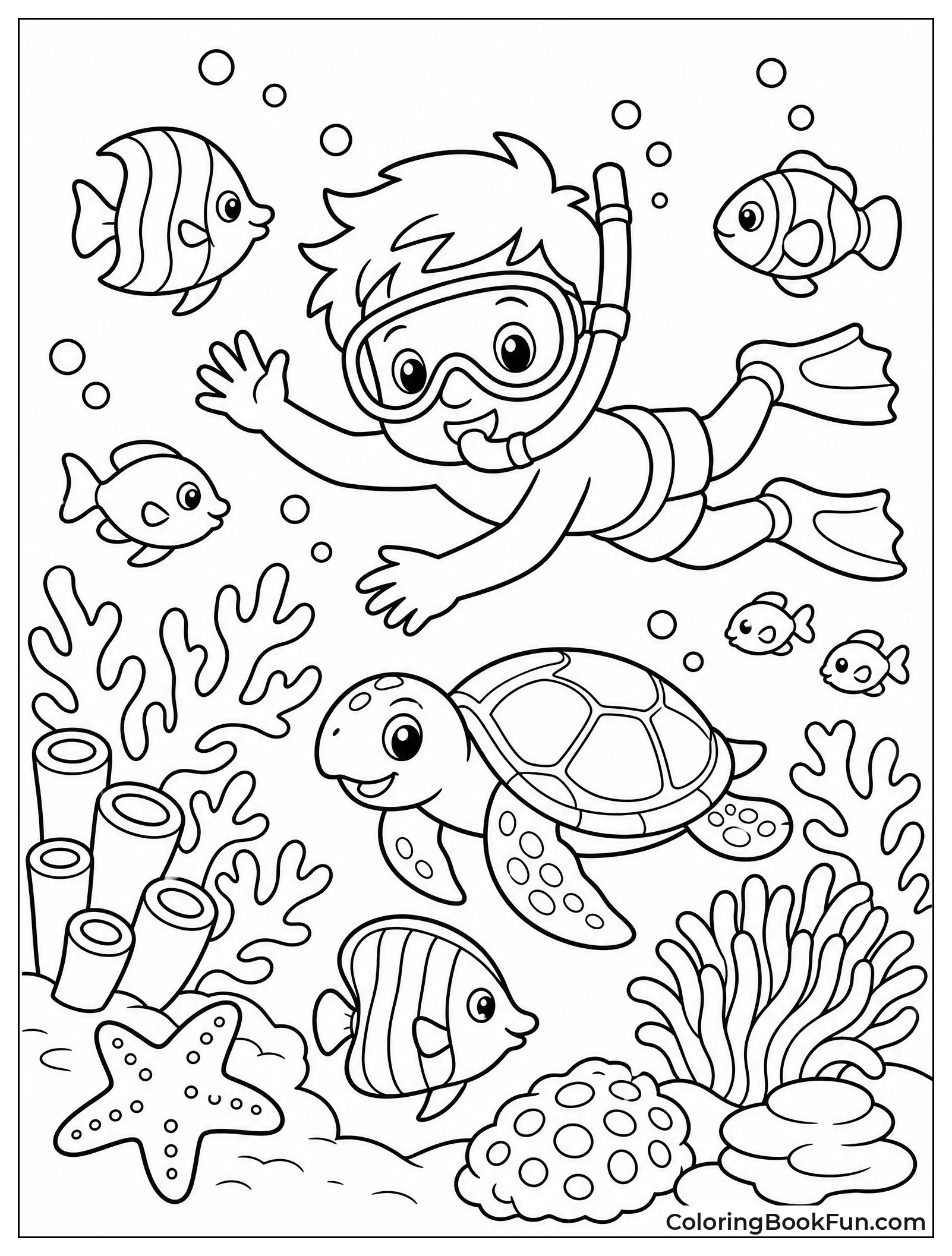 Snorkeling in Coral Reef