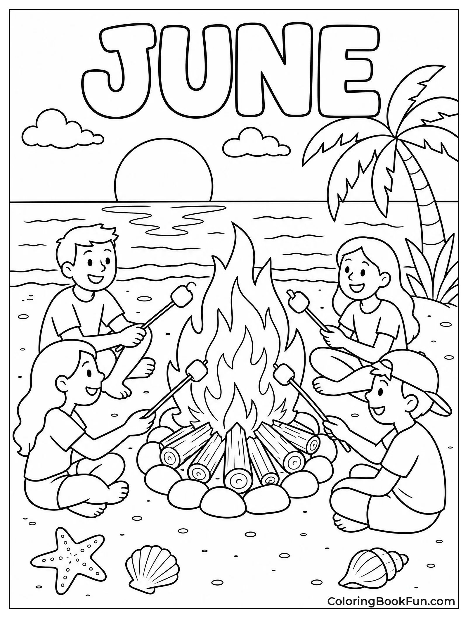Bonfire on the Beach