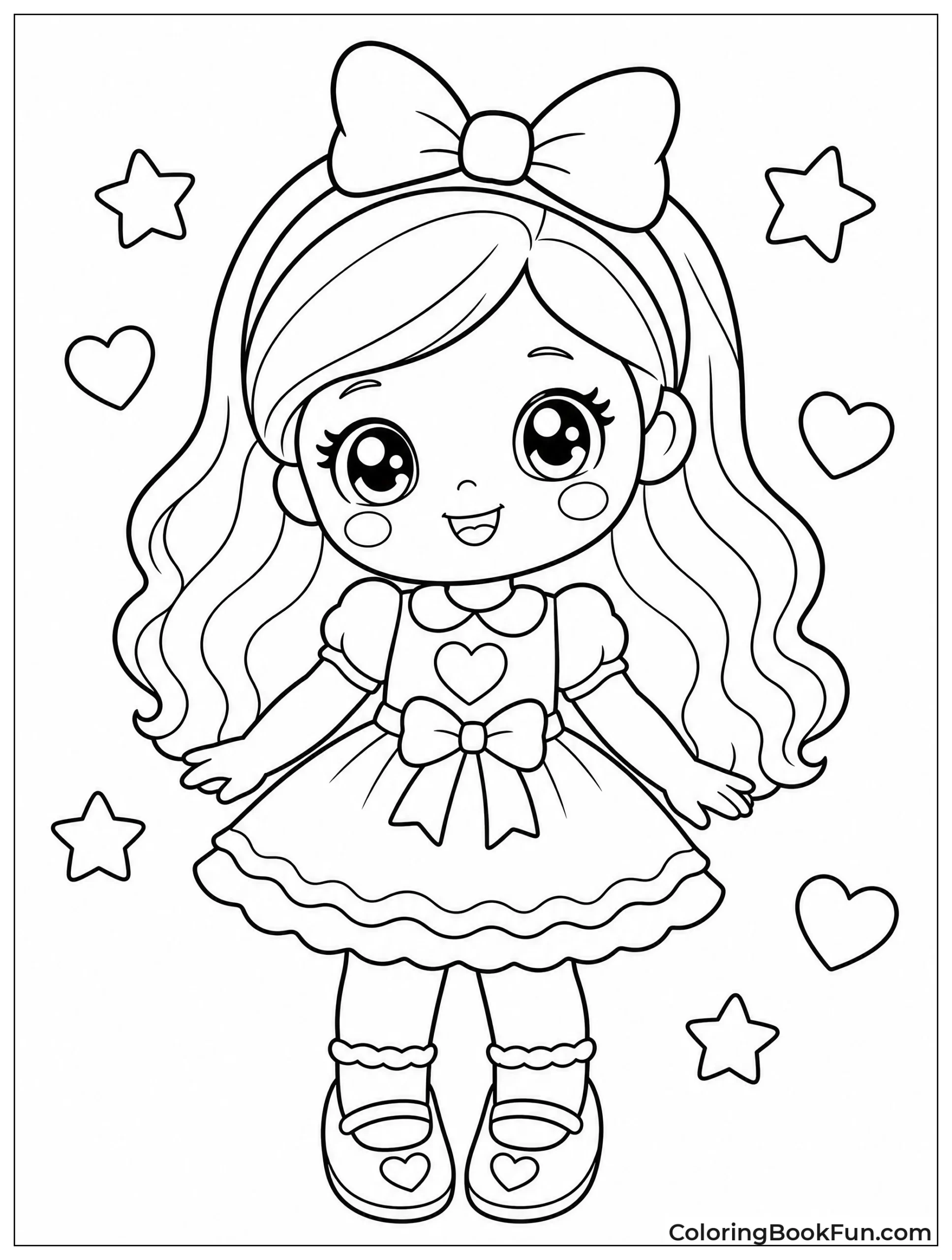 Cute Chibi Doll with Big Eyes