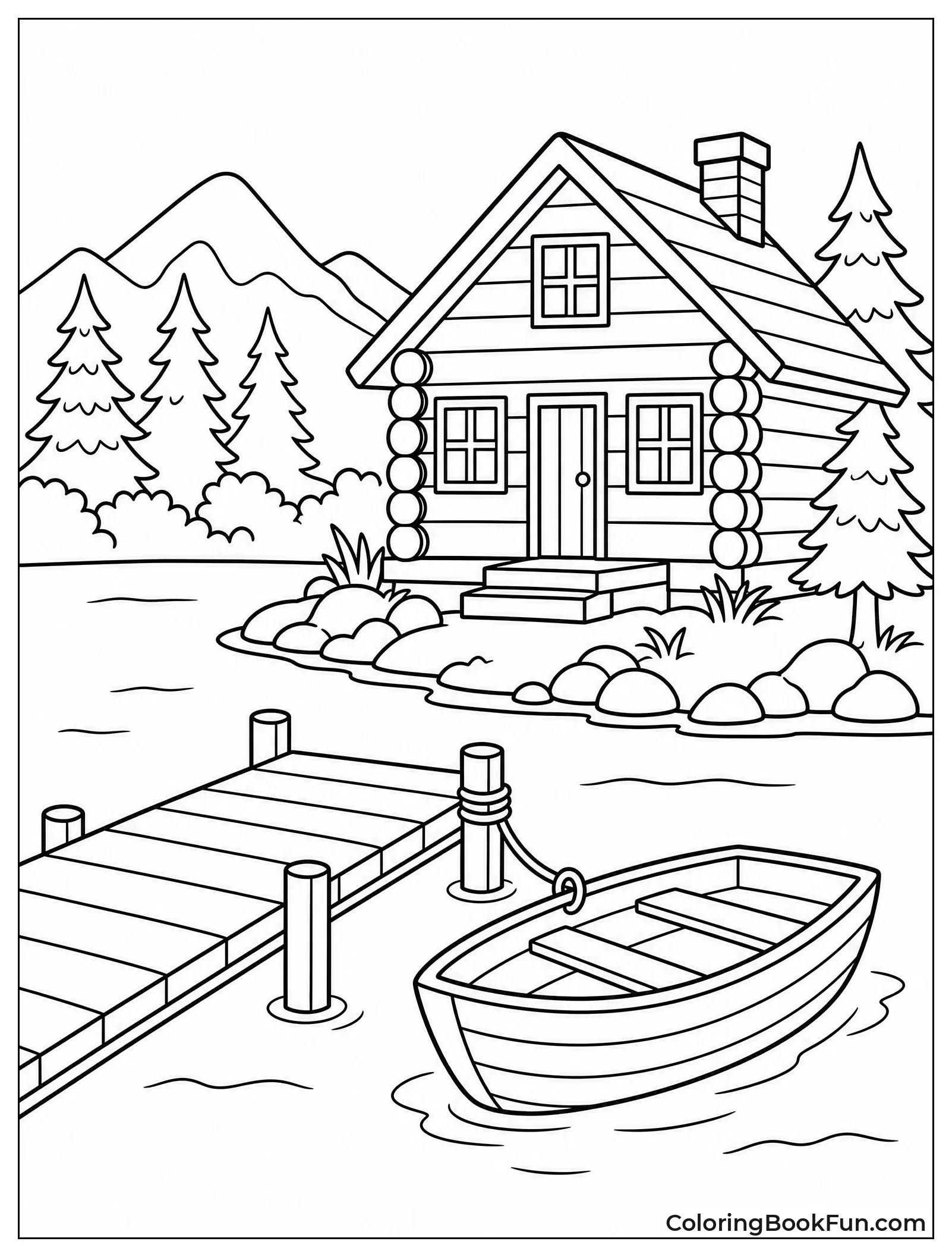 Cabin by Lake with Dock