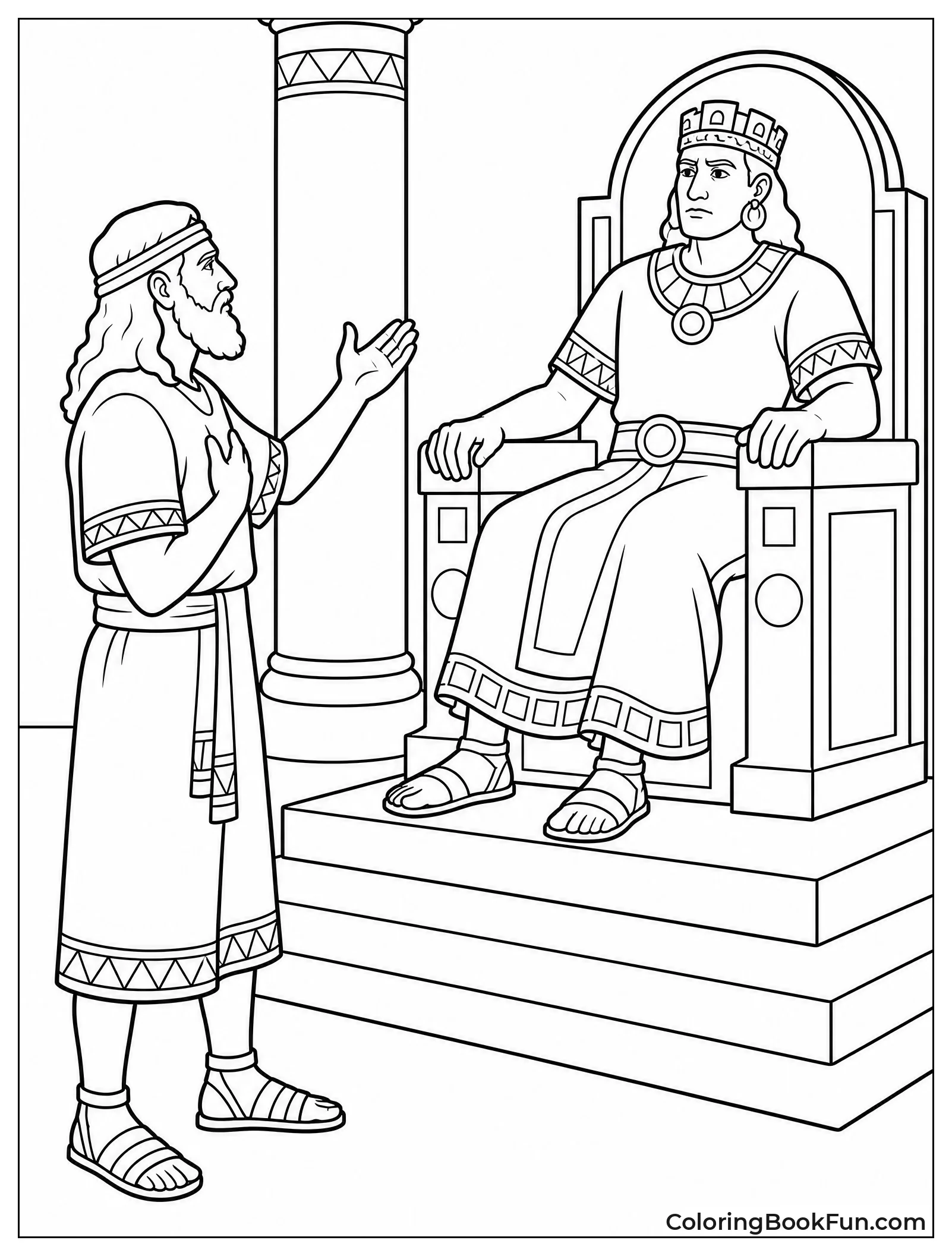 Abinadi Testifying Before King Noah