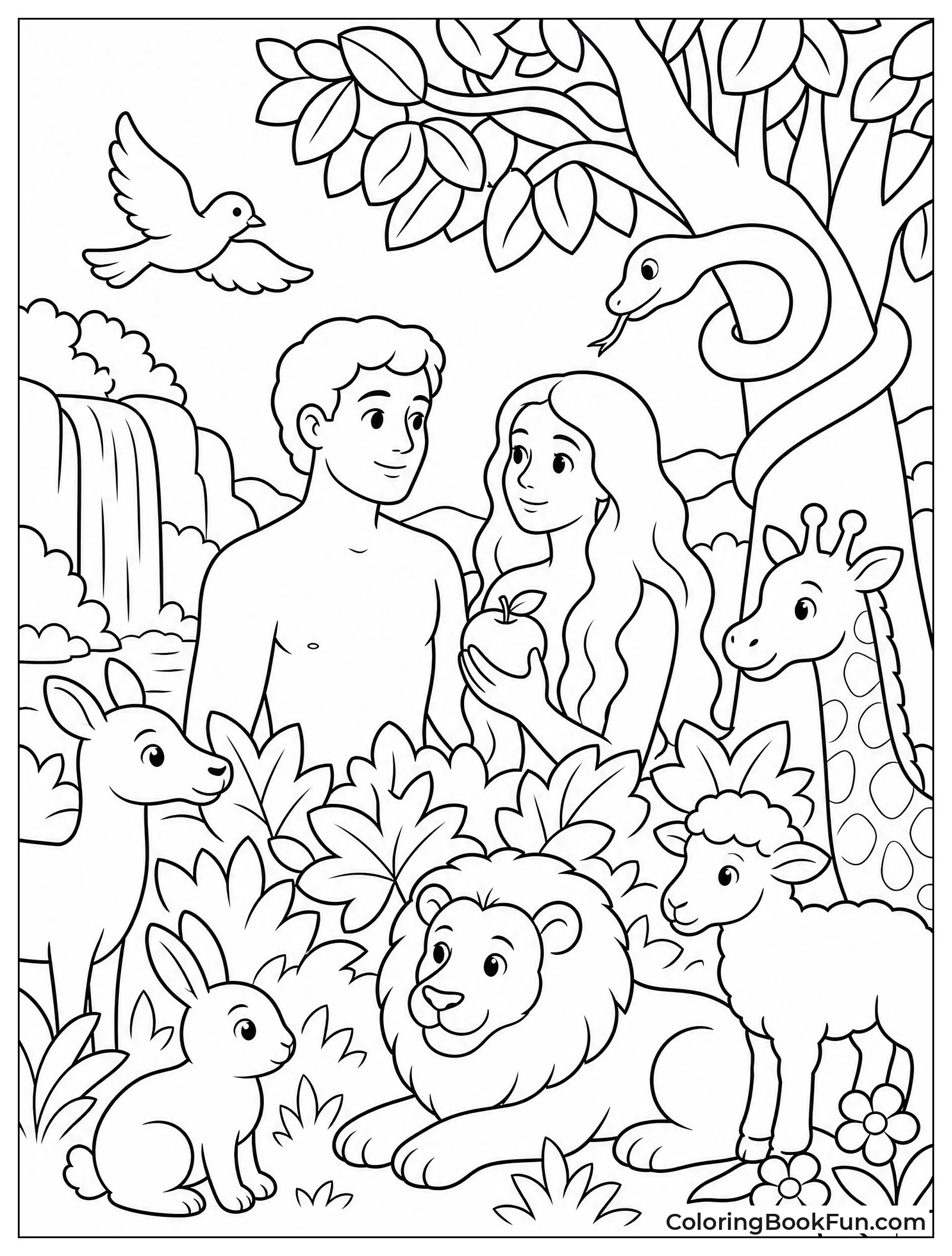 Adam and Eve in Eden