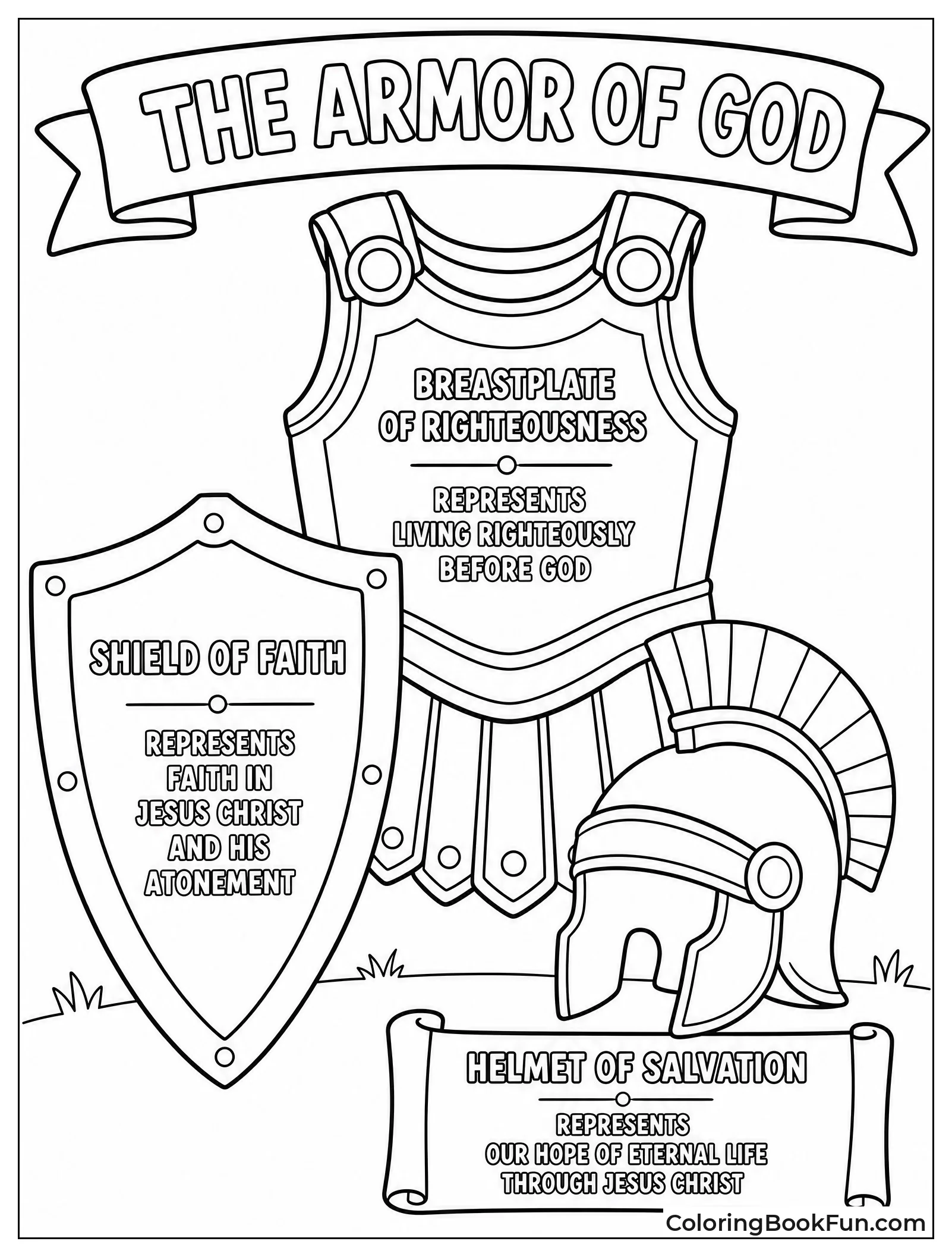 Armor of God with Labels