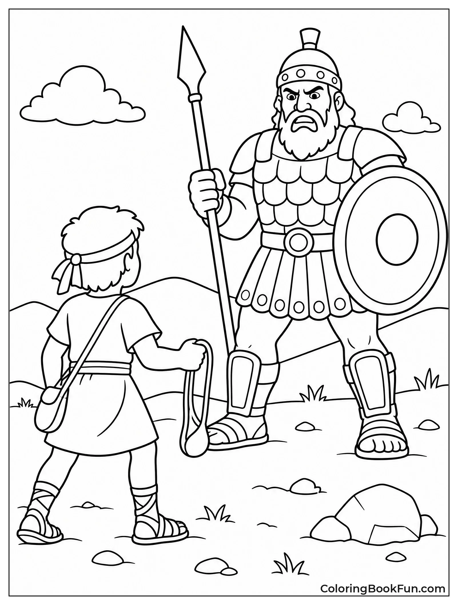 David Facing Giant Goliath