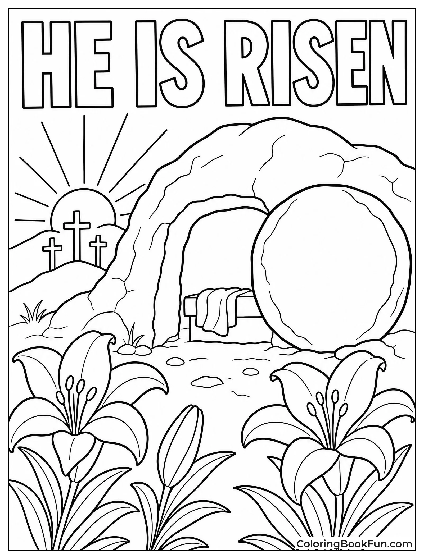 Stone Rolled Away from Tomb