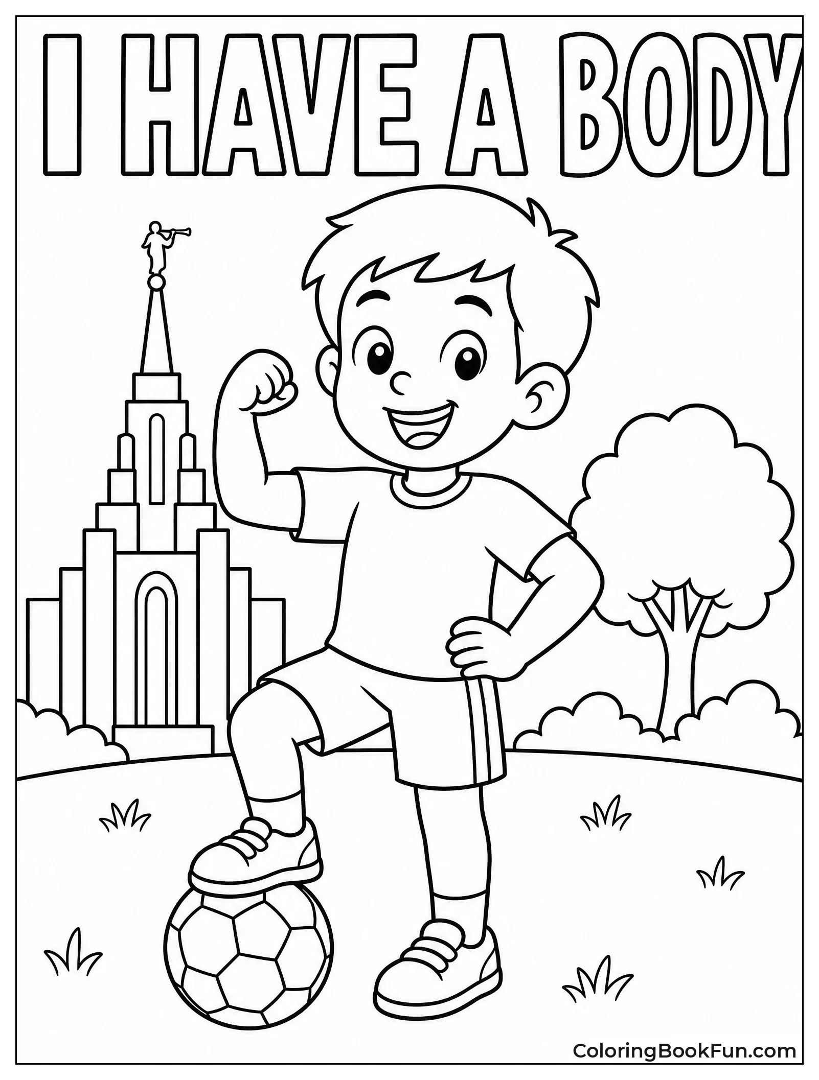 Happy Child Playing Outside