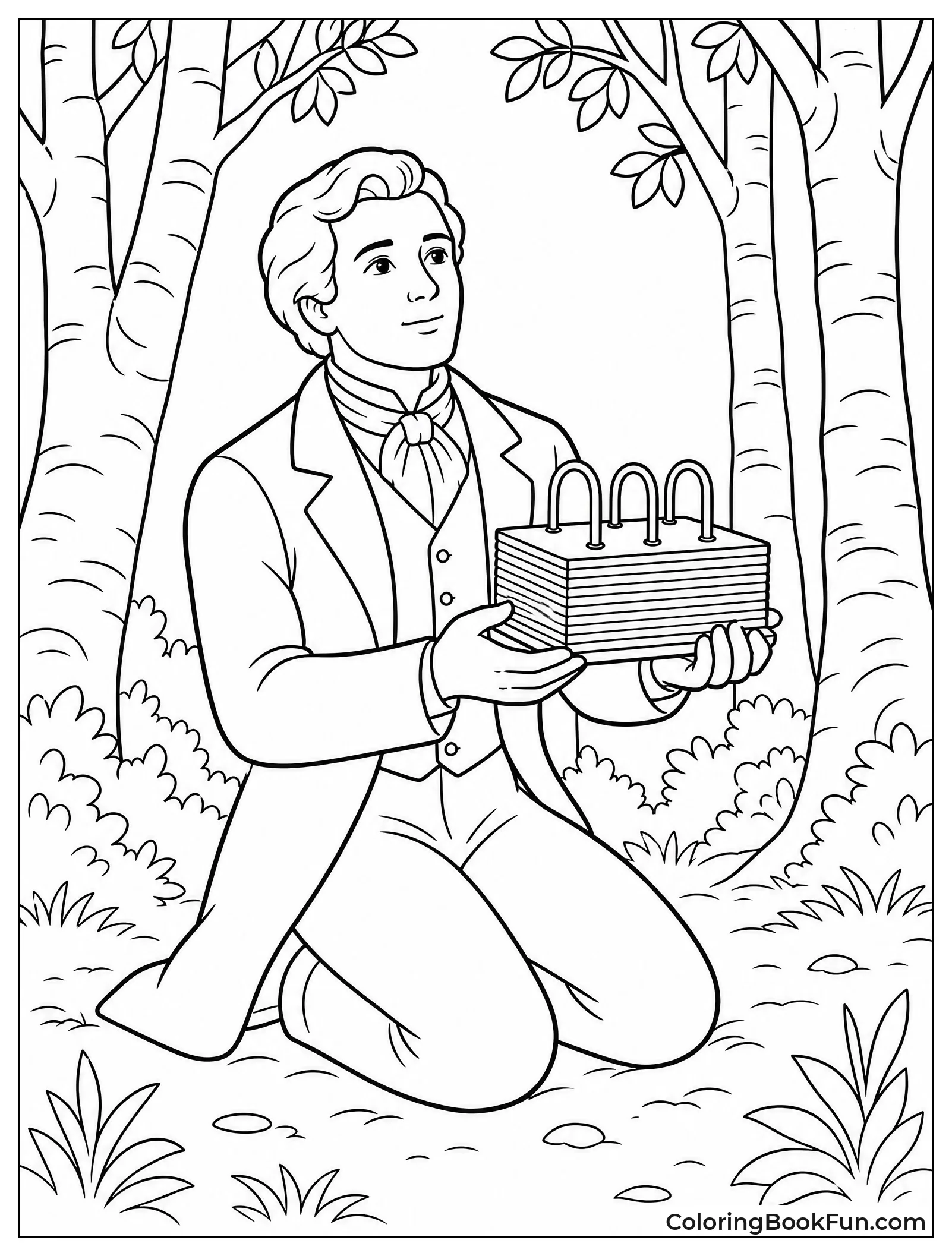 Joseph Smith Holding Golden Plates