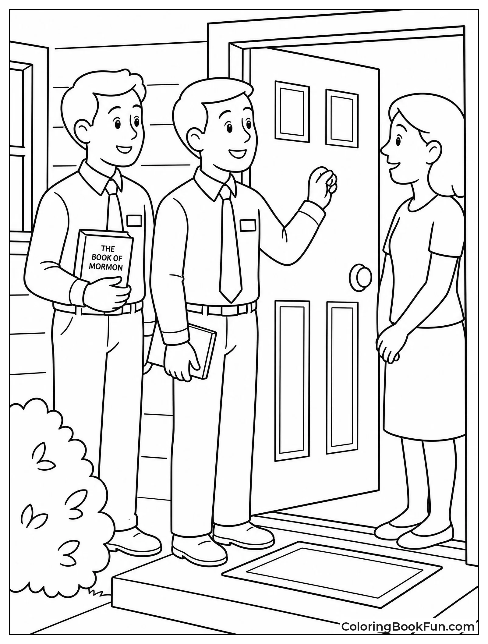 Missionaries Knocking on Door
