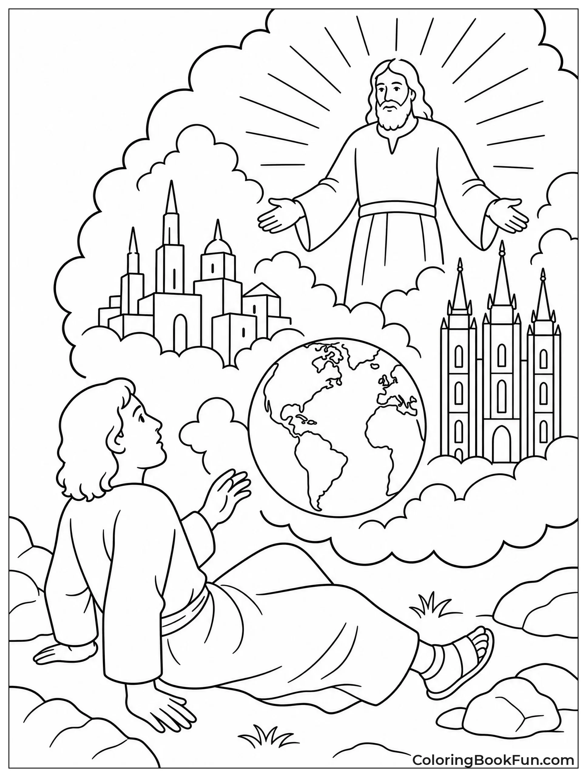 Enoch Seeing a Heavenly Vision