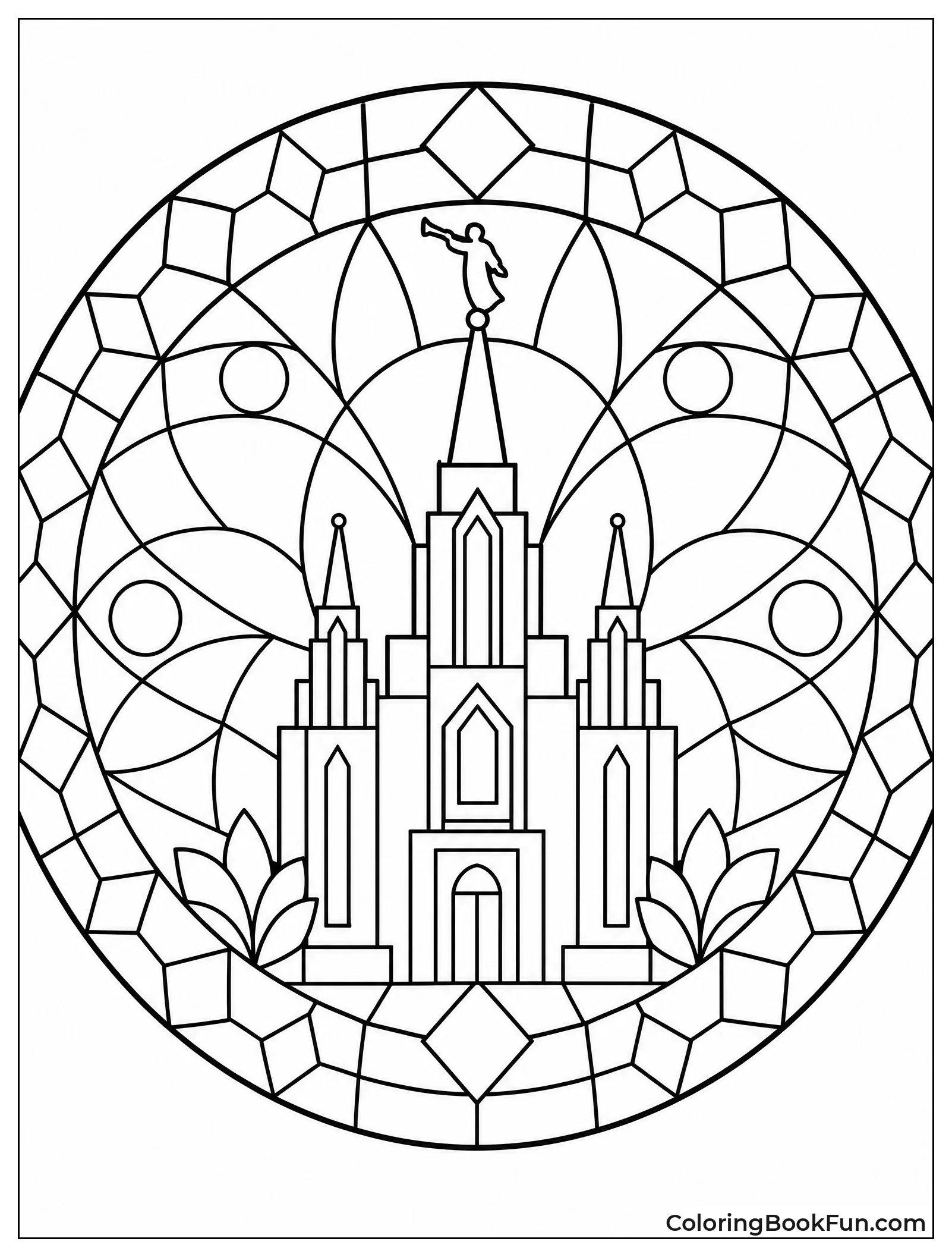 Mandala Style Temple Window