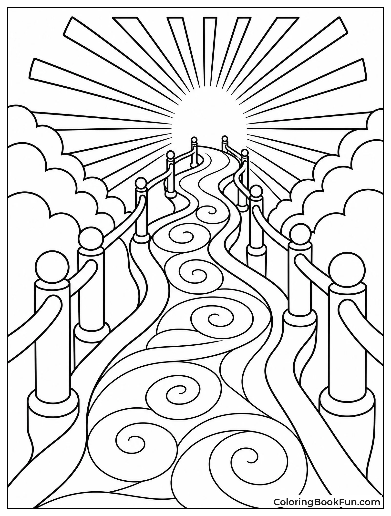 Winding Path with Iron Rod