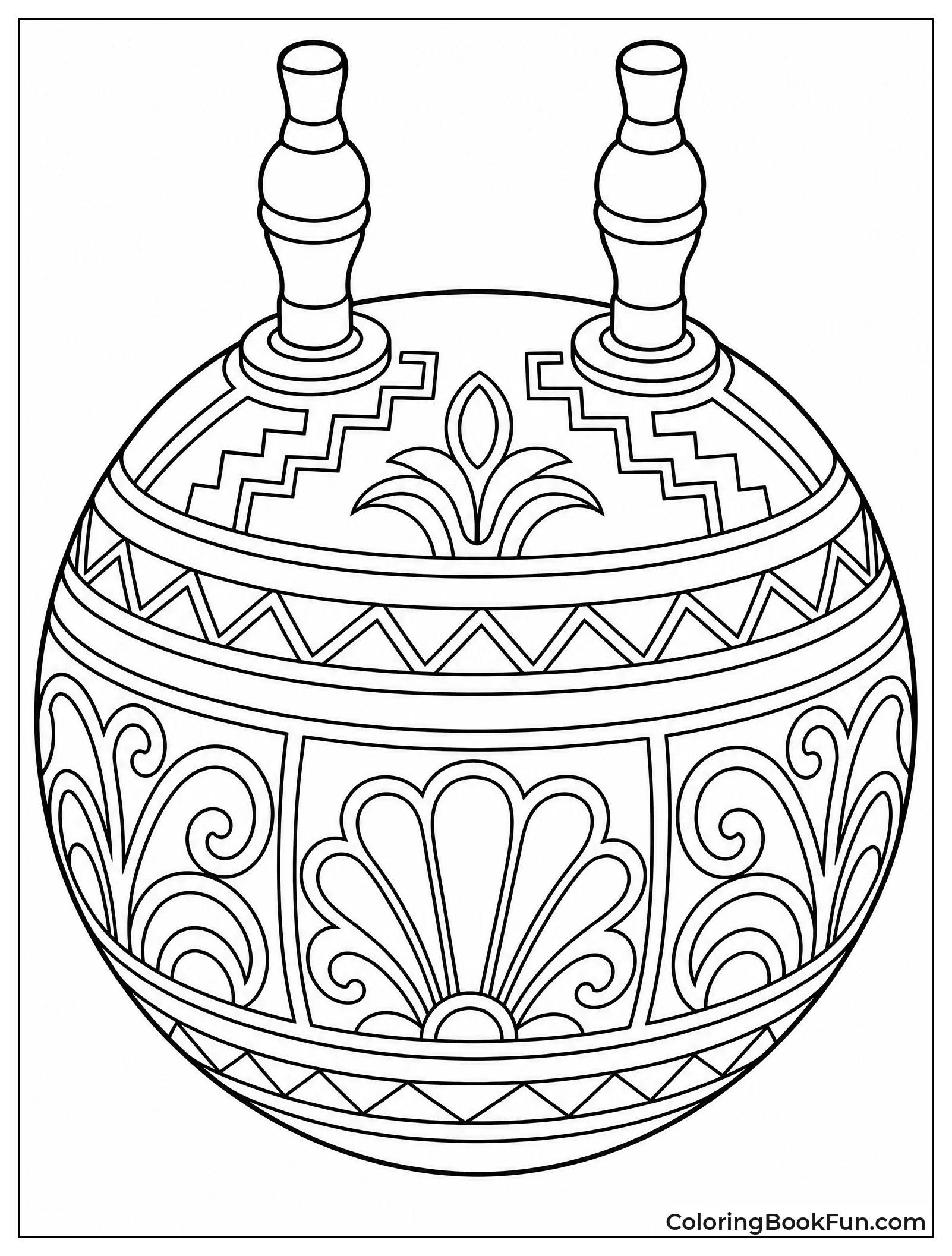 Intricate Liahona with Spindles