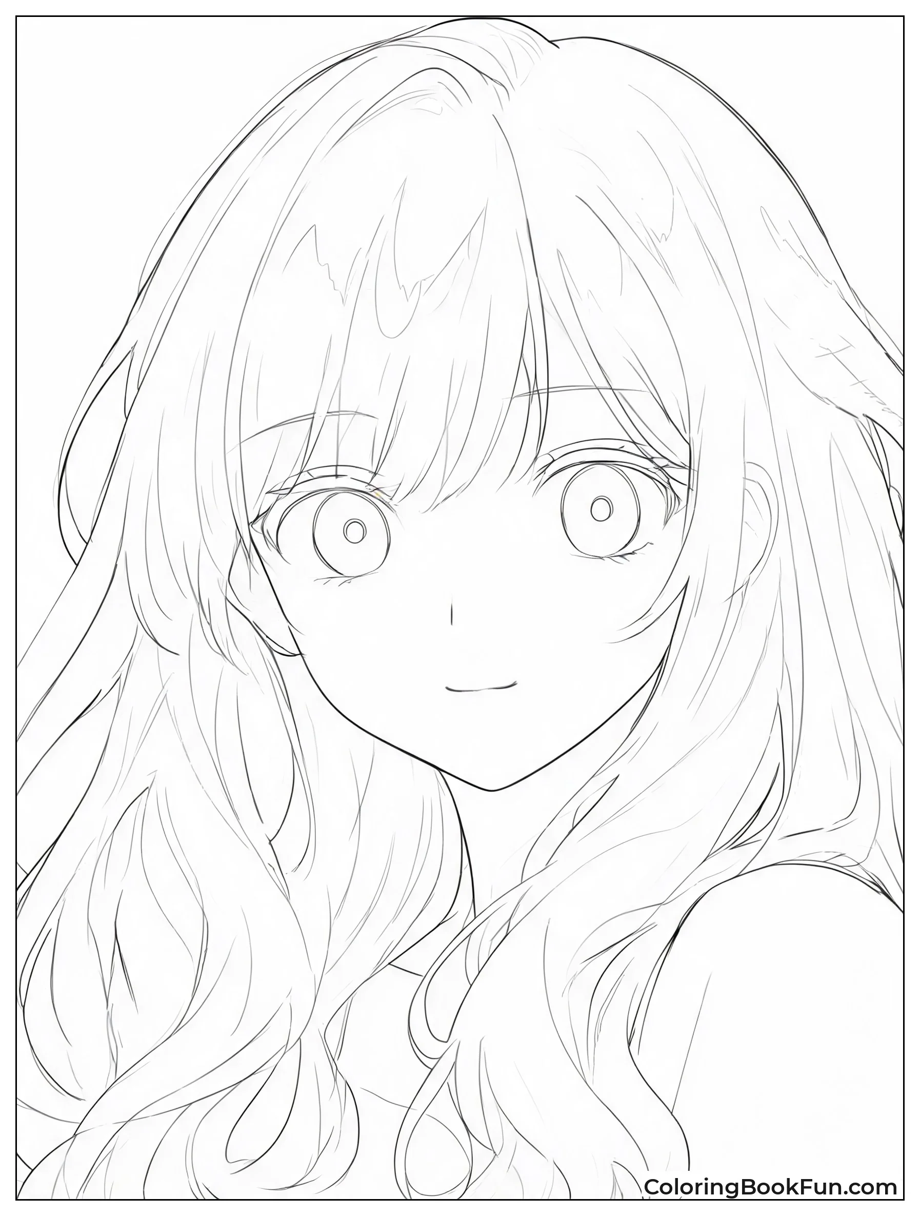 Close Up of Flowing Hair