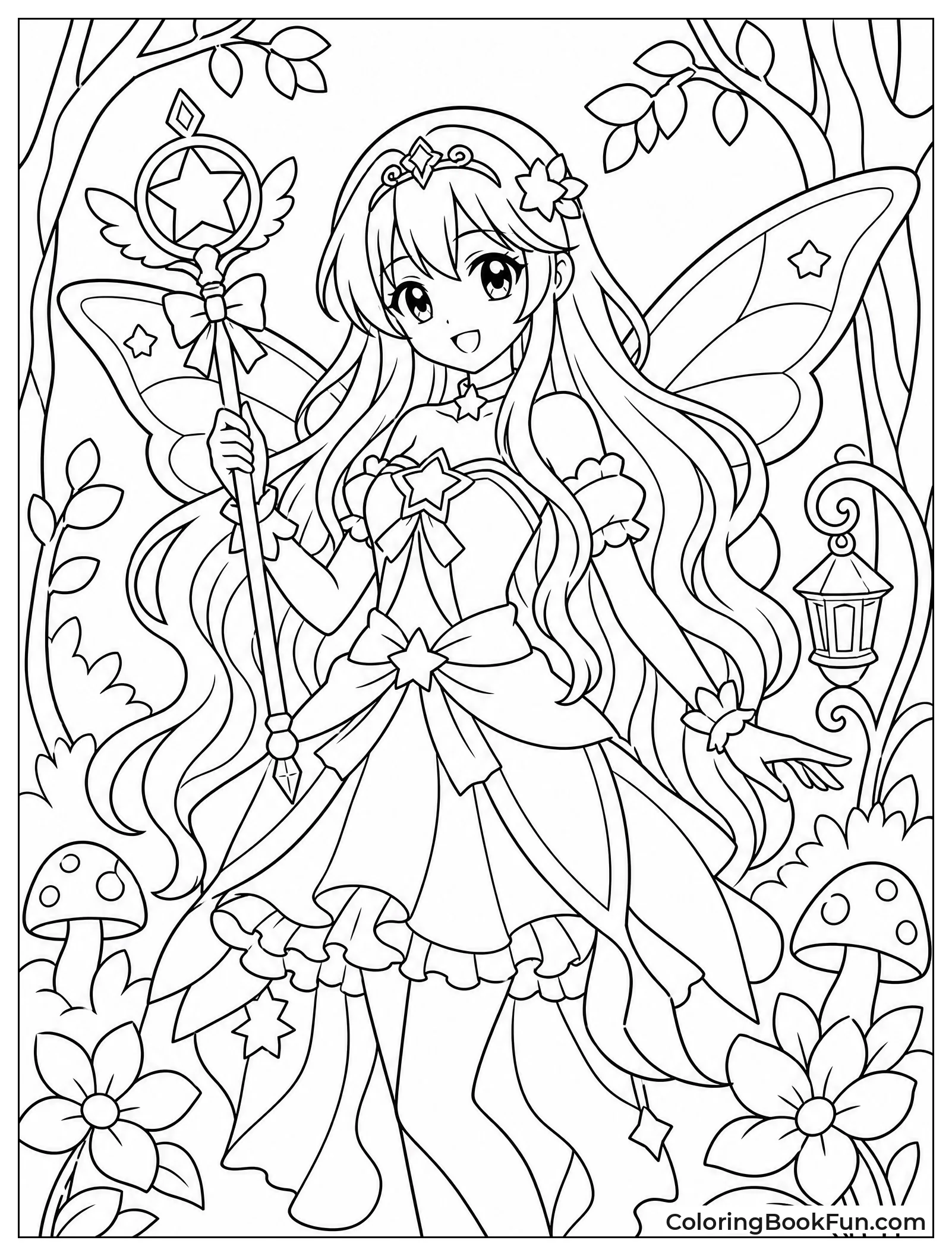 Fairy Wings Shine in Forest