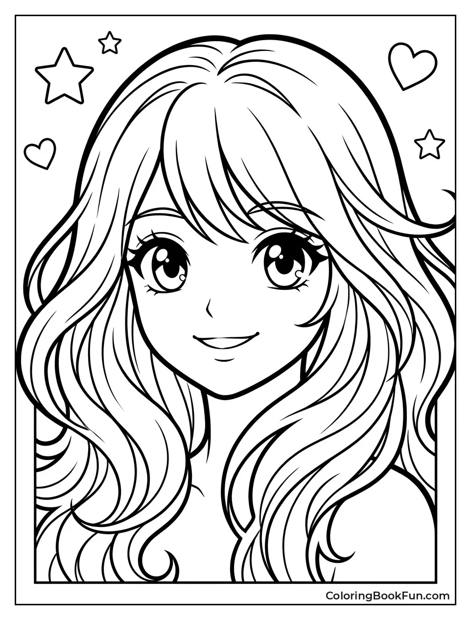 Girl Smiles with Big Eyes