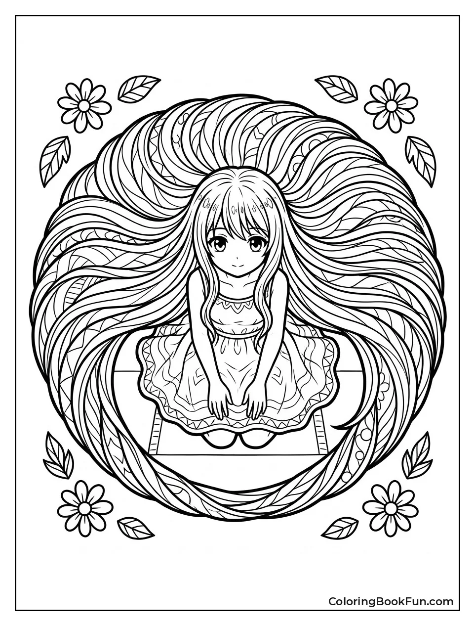 Hair Spreads in Perfect Circle