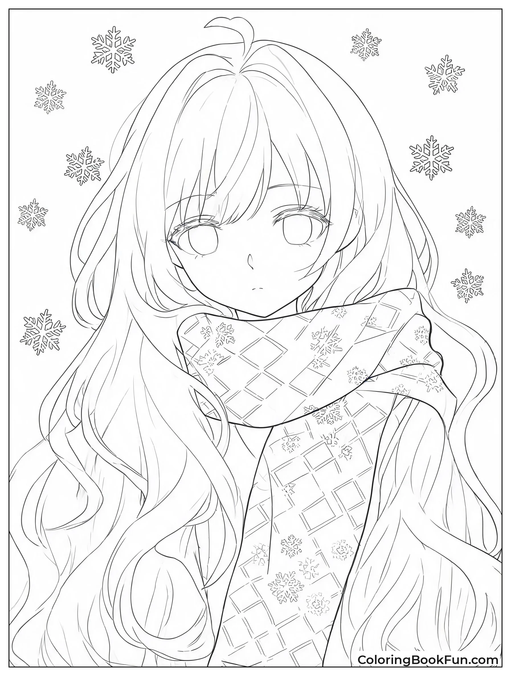Scarf Twists with Long Hair