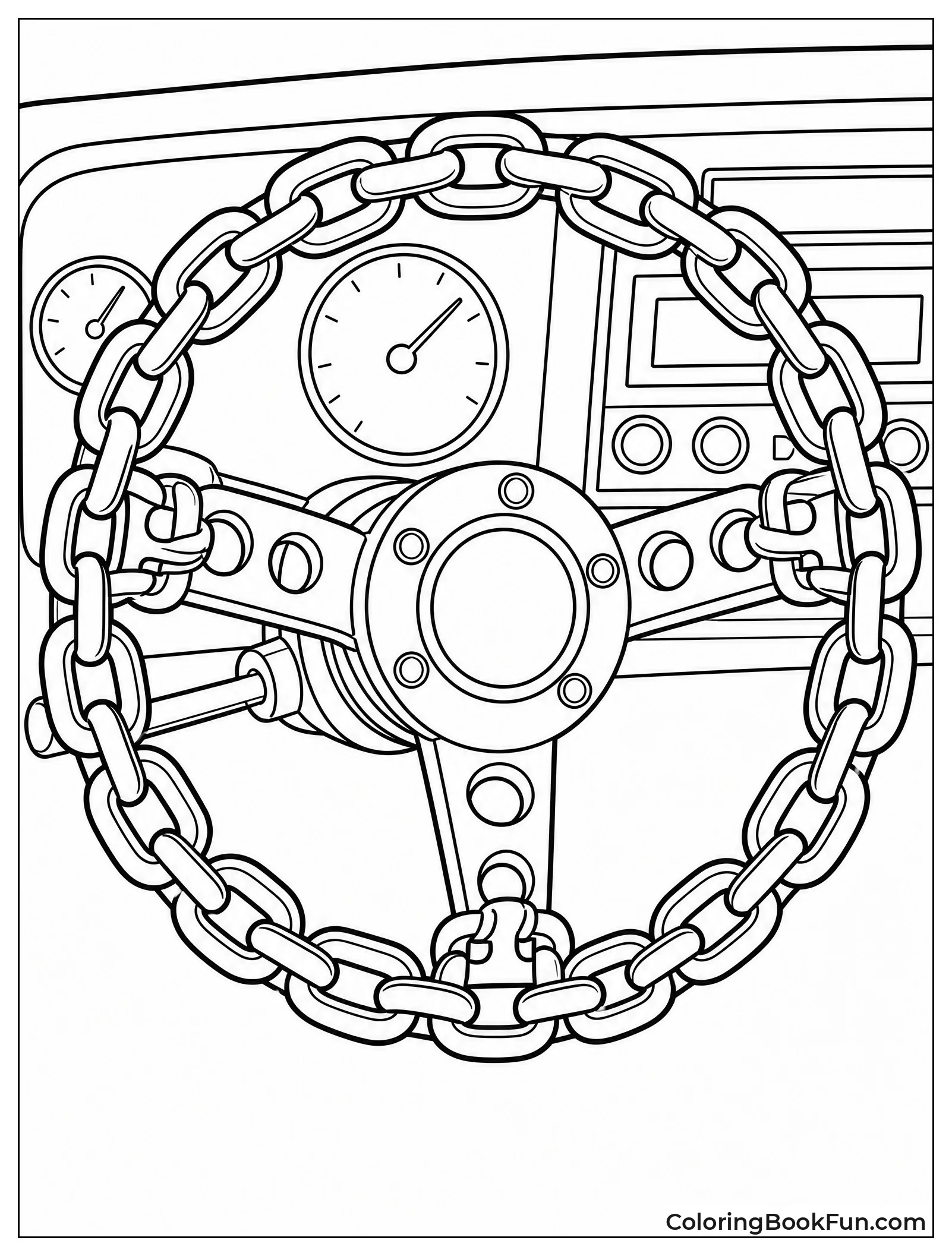 Chain Steering Wheel Looks Cool