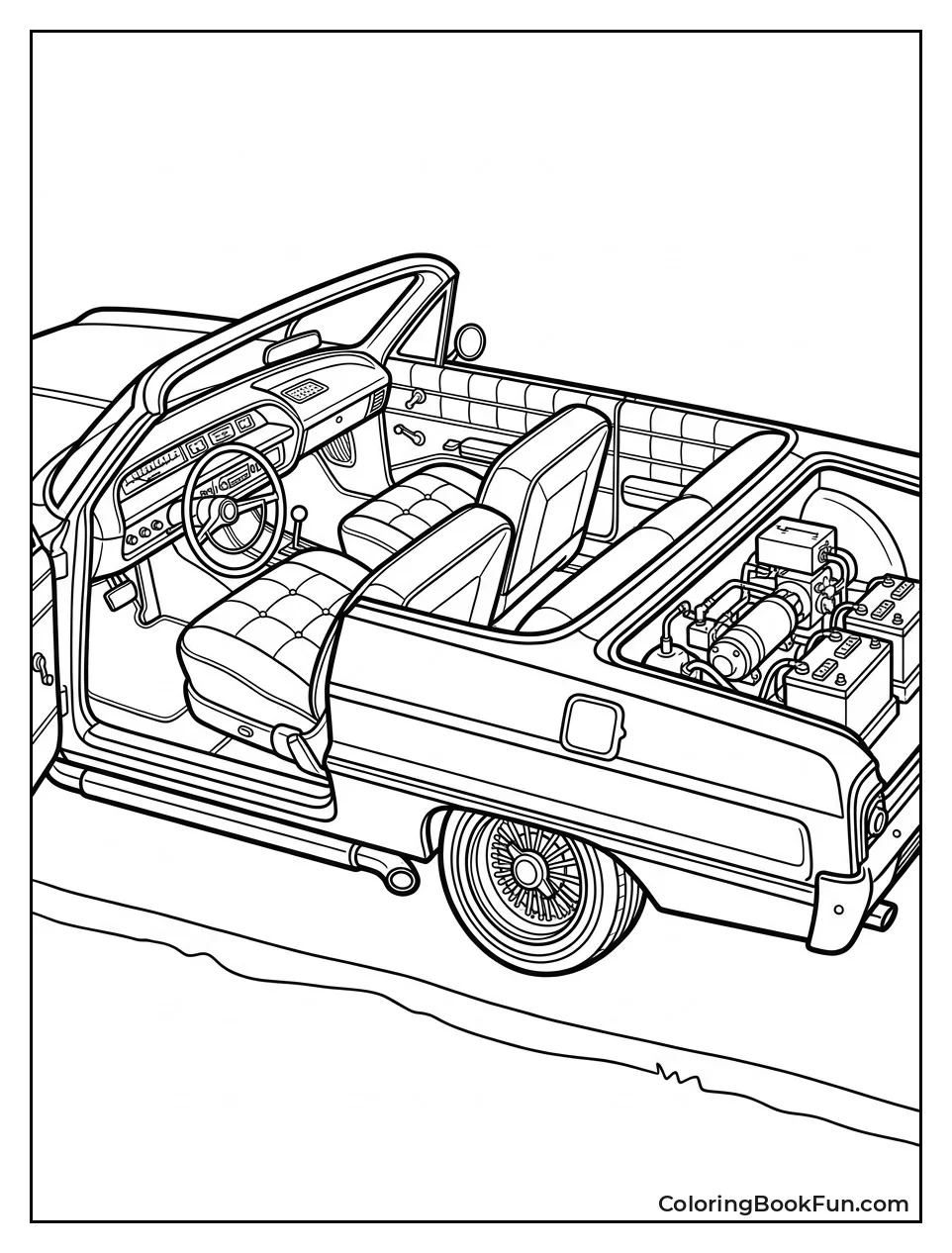 Cutaway Shows Soft Velvet Seats