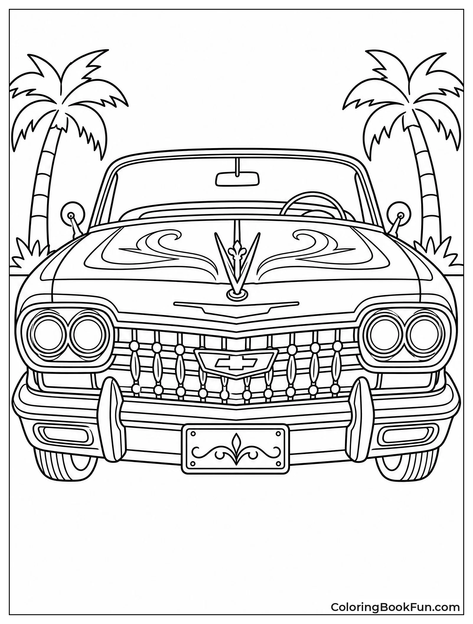 Chrome Grille Shines in Front
