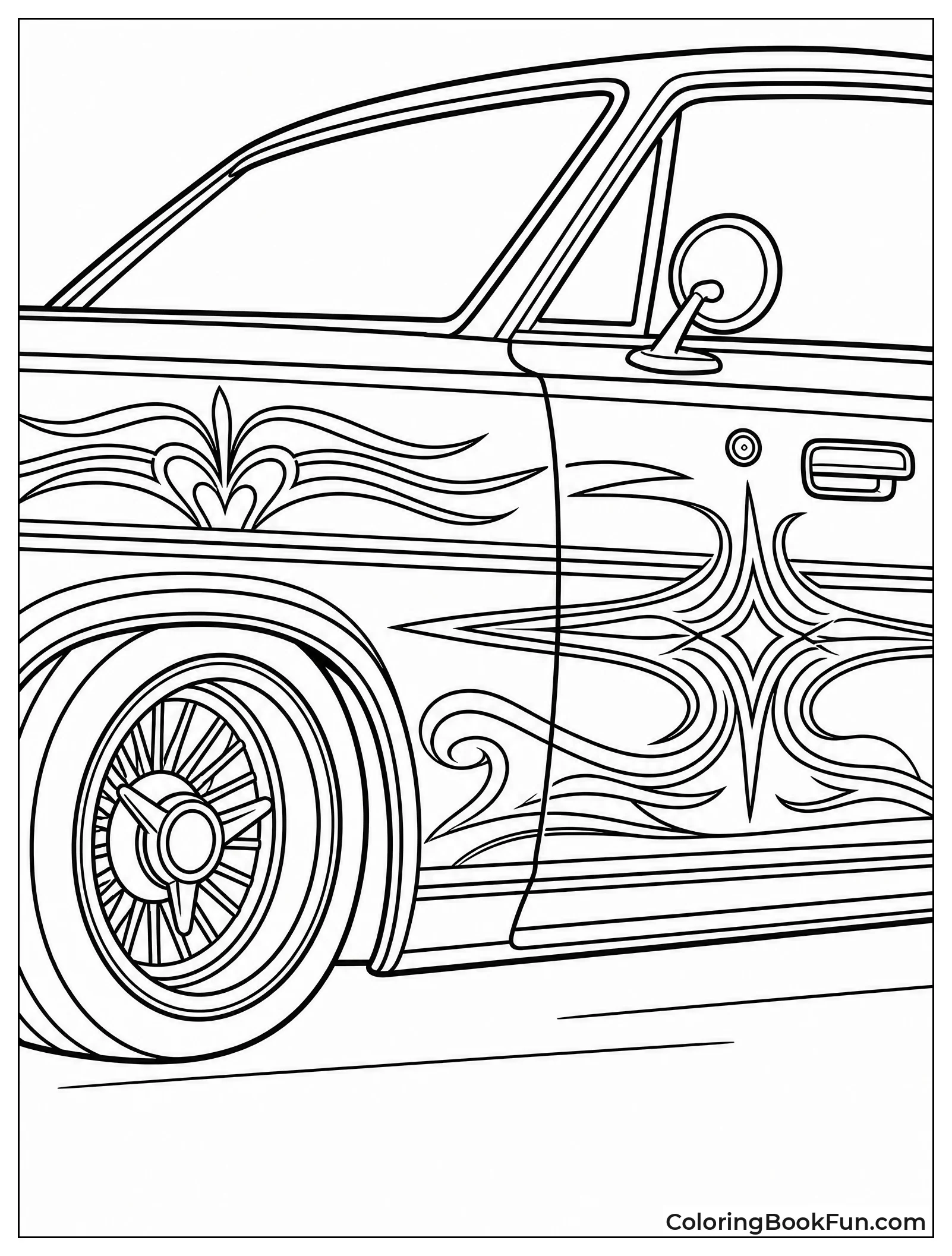 Pinstripes Curve on Fender