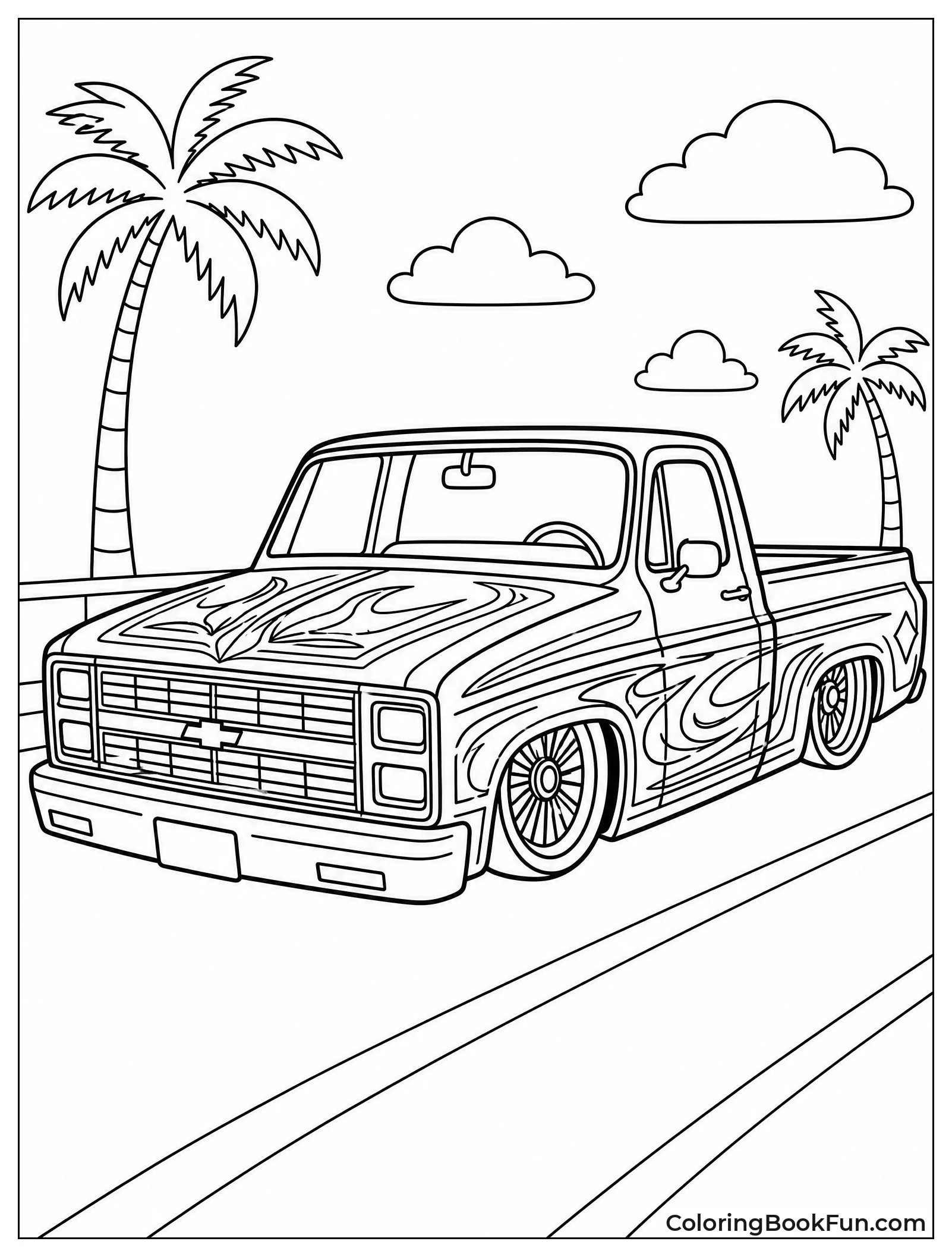 Lowrider Truck Sits Super Low