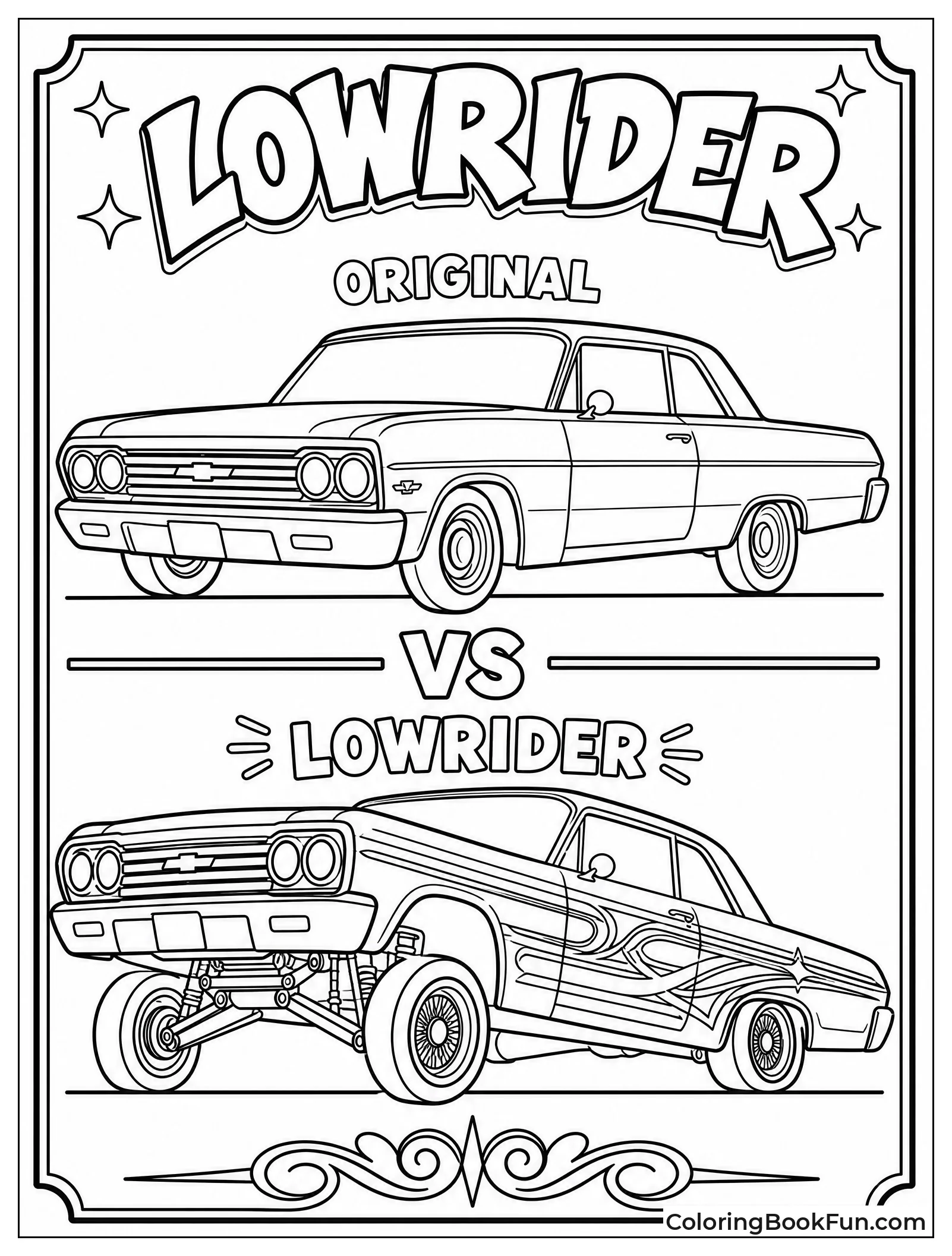 Stock Car Meets Custom Lowrider
