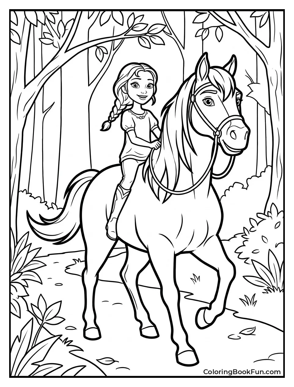 Lucky Riding Spirit on Trail