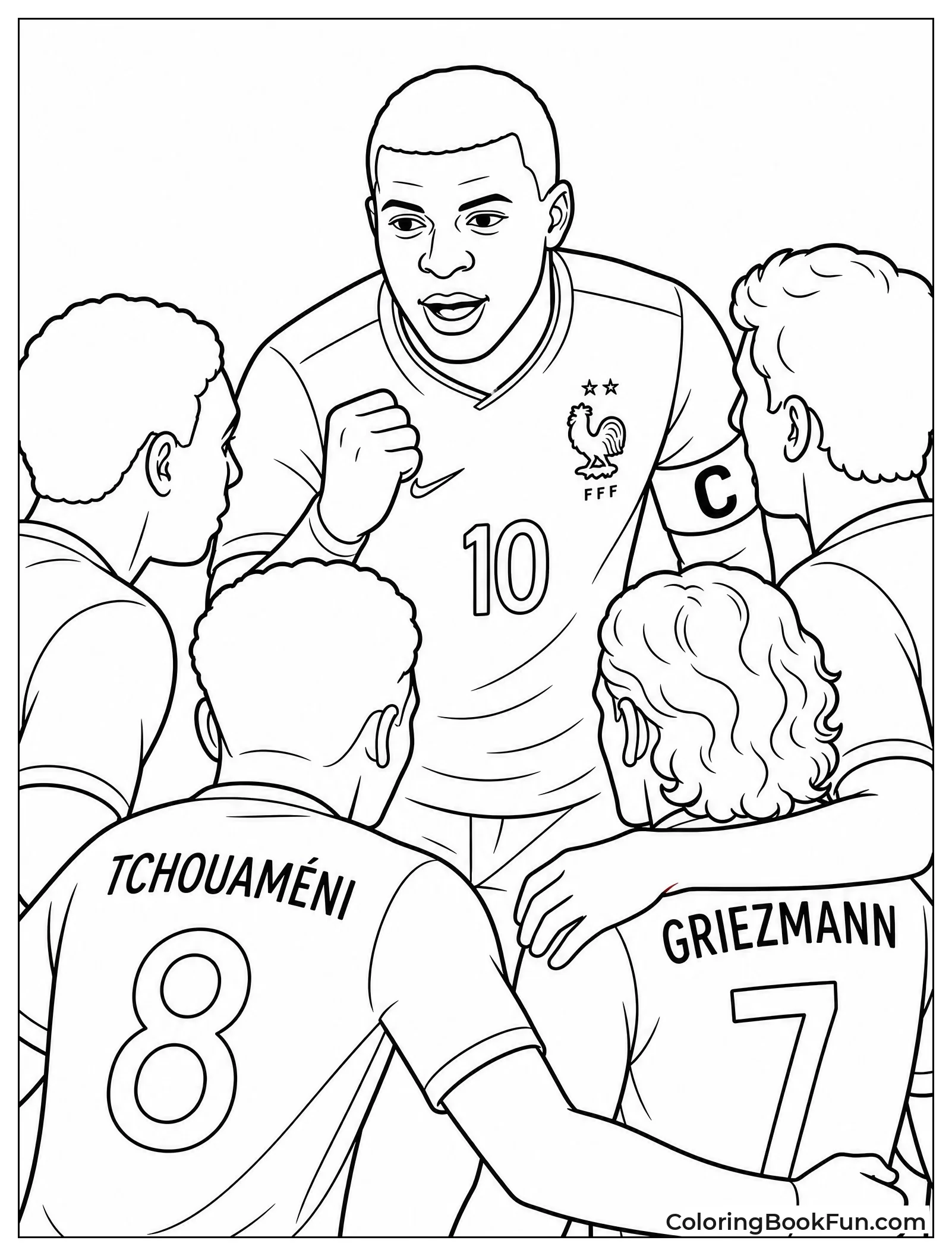 Mbappé Leading Captain Huddle