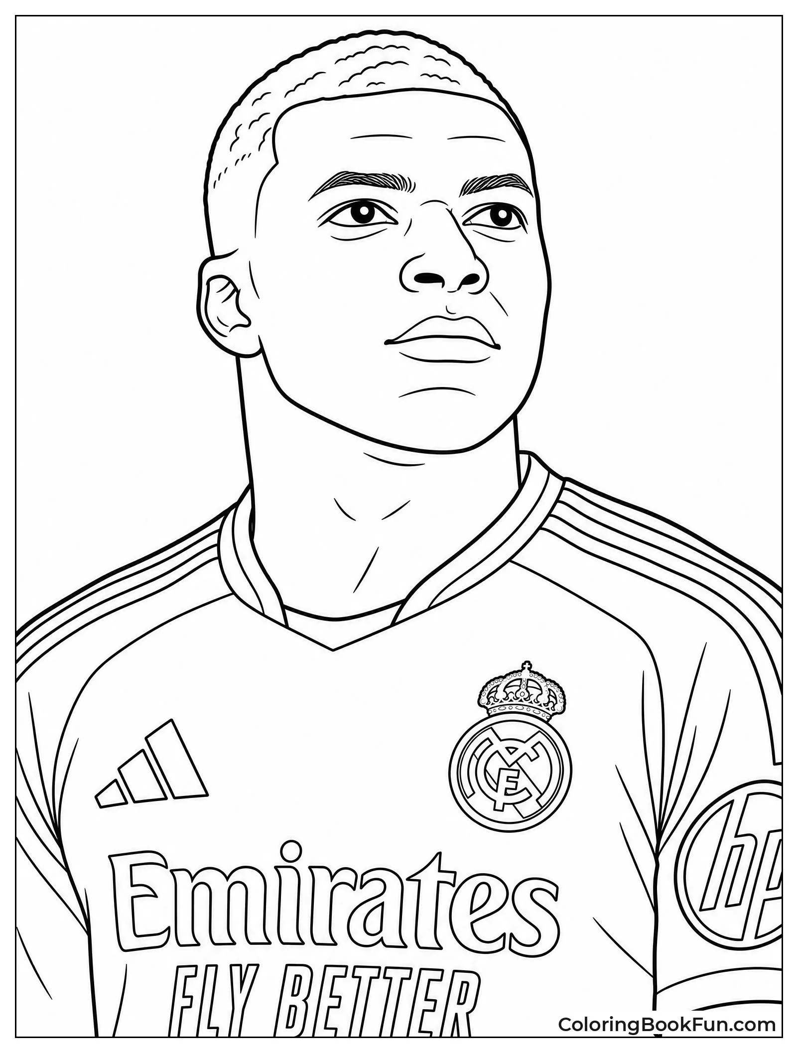Close Up Of Mbappé Focused Face