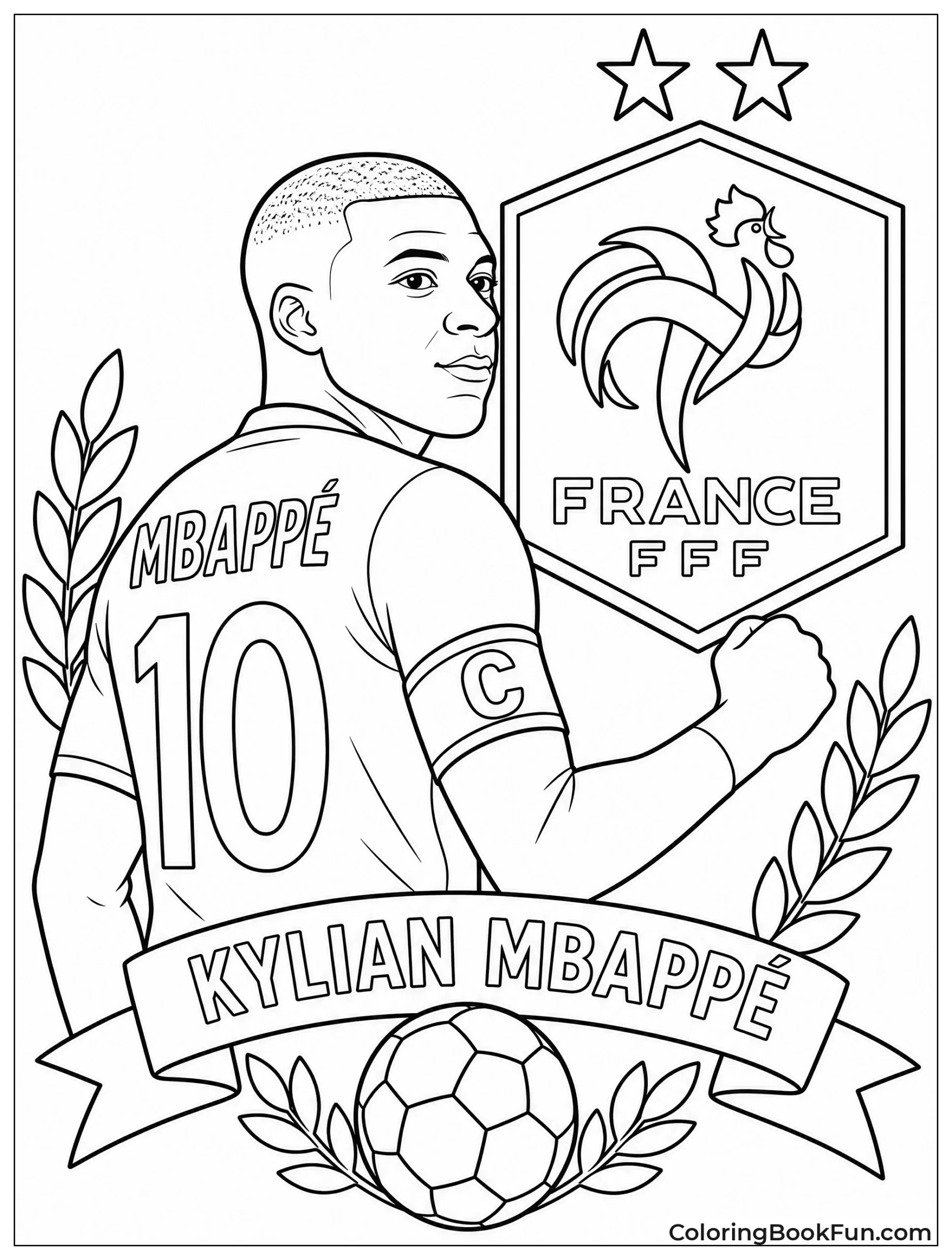 France Rooster Emblem With Mbappé Details