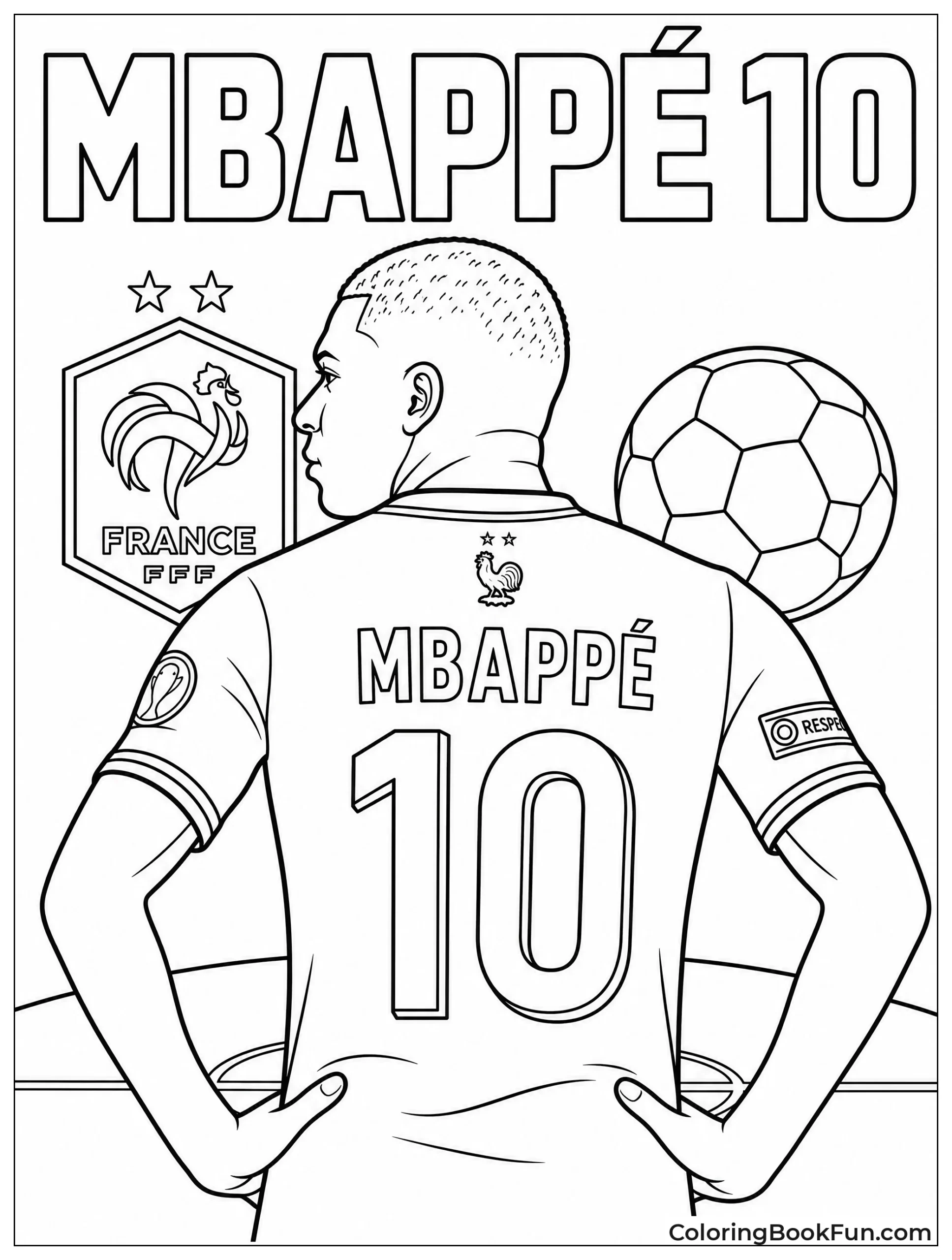 Back Of Mbappé France Jersey