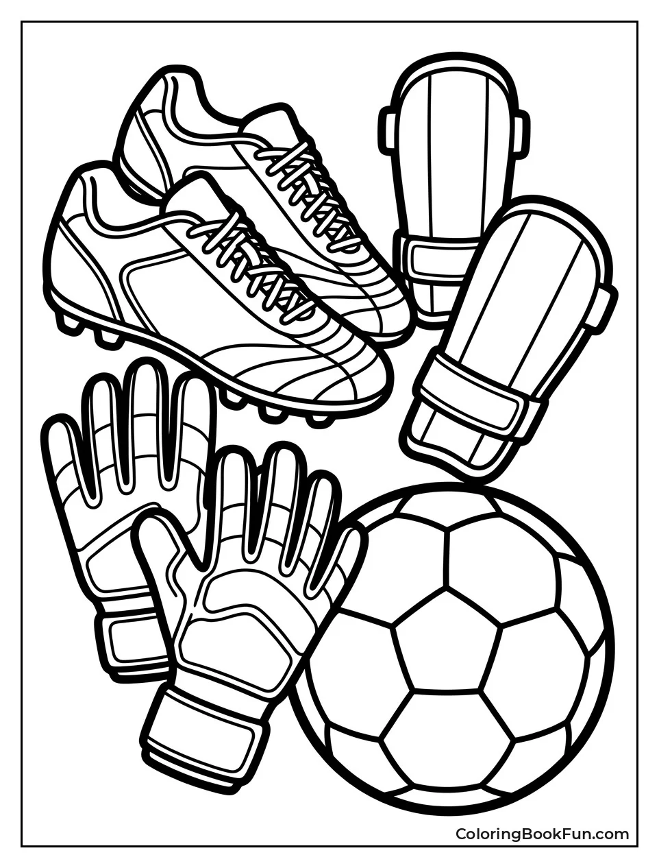 Collage Of Mbappé Gear And Ball