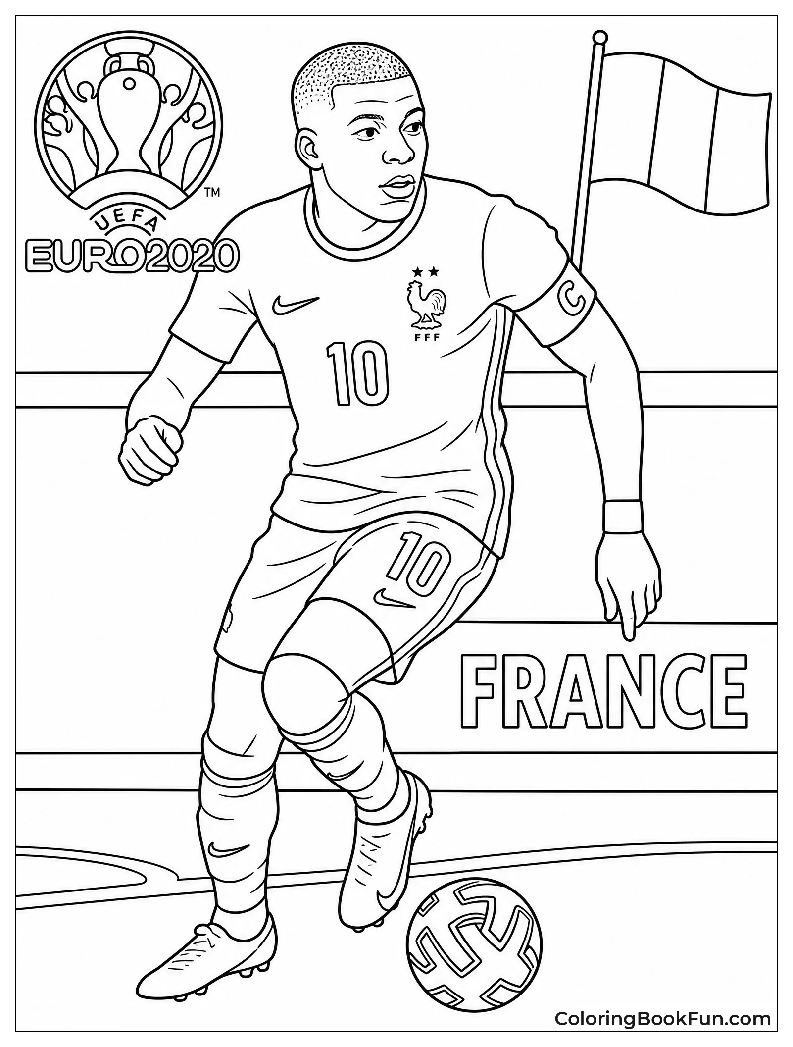 Mbappé Plays Soccer for France