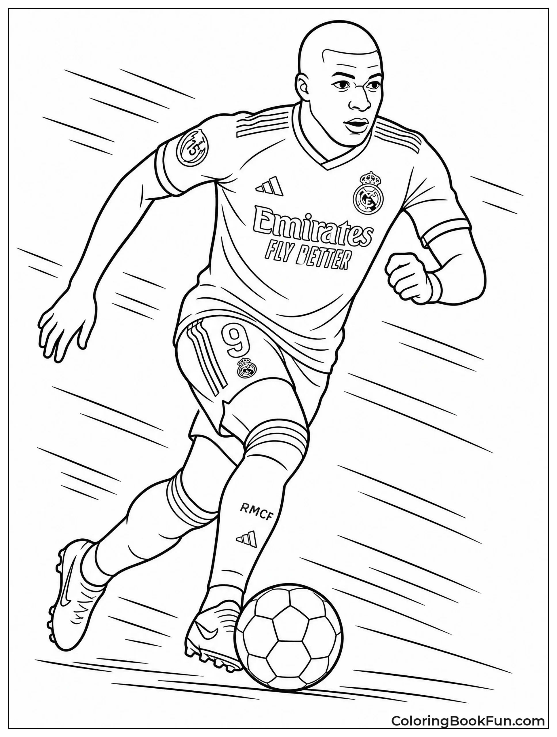 Mbappé Sprinting With The Ball