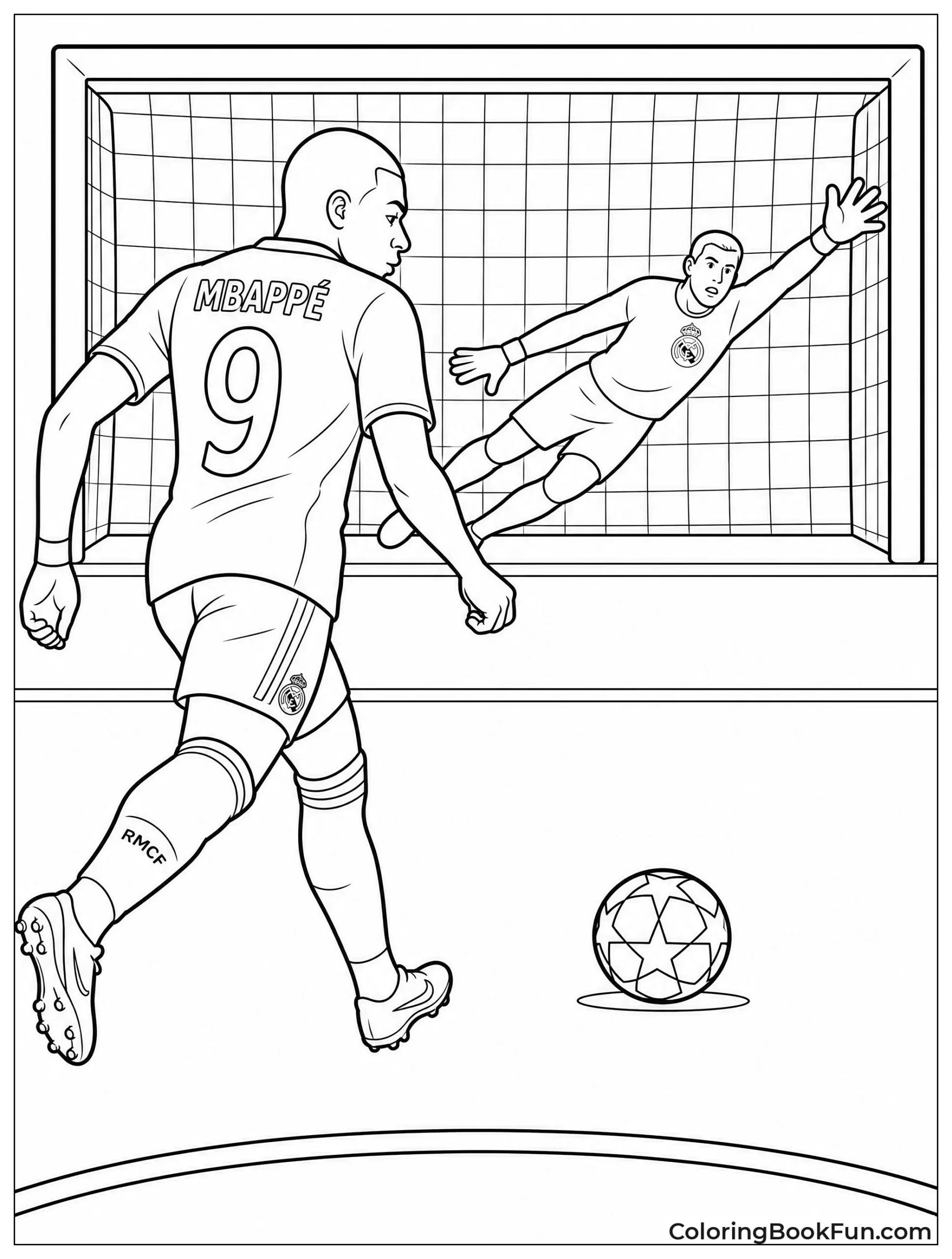 Mbappé Taking A Penalty Kick