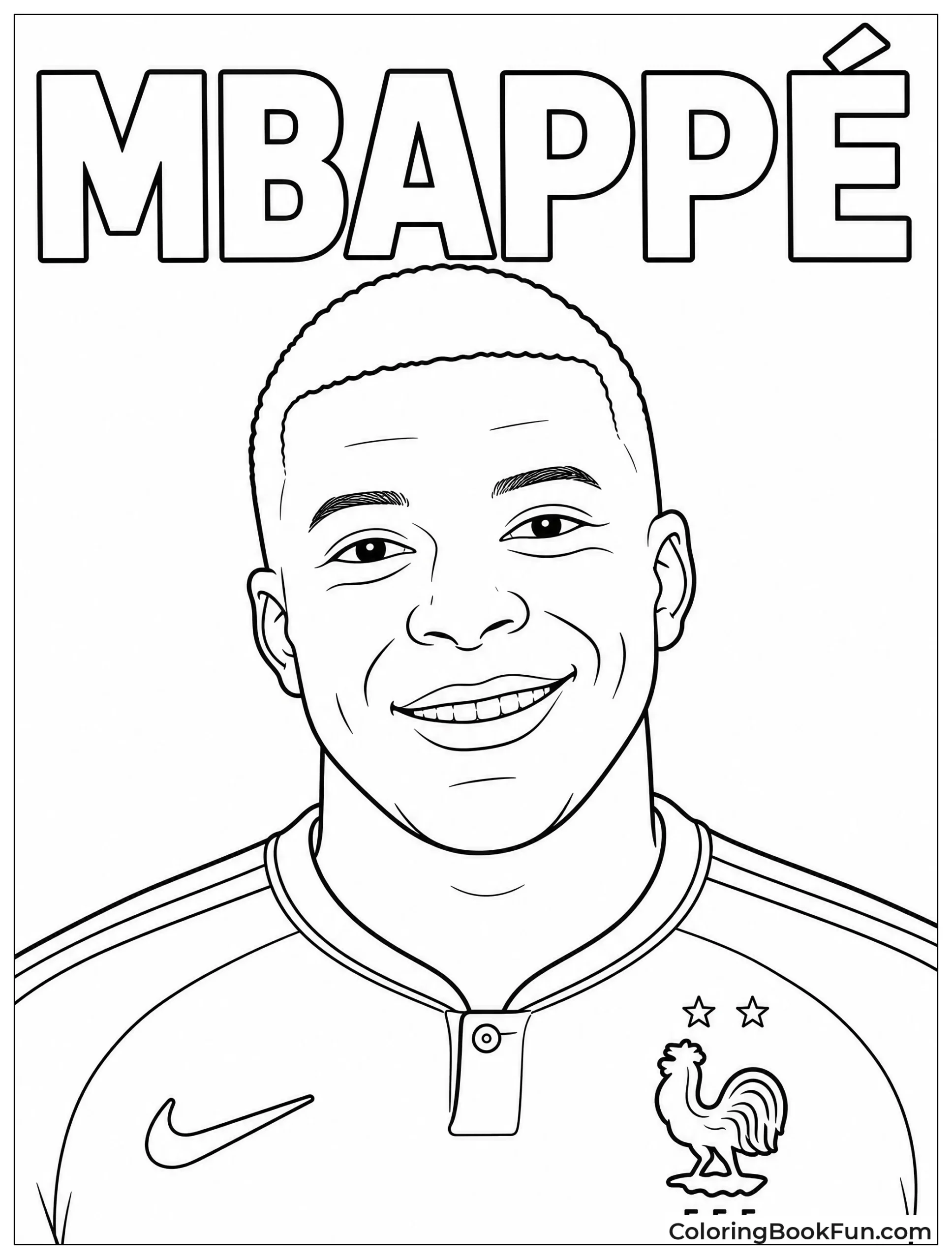 Mbappé Smiling In France Jersey