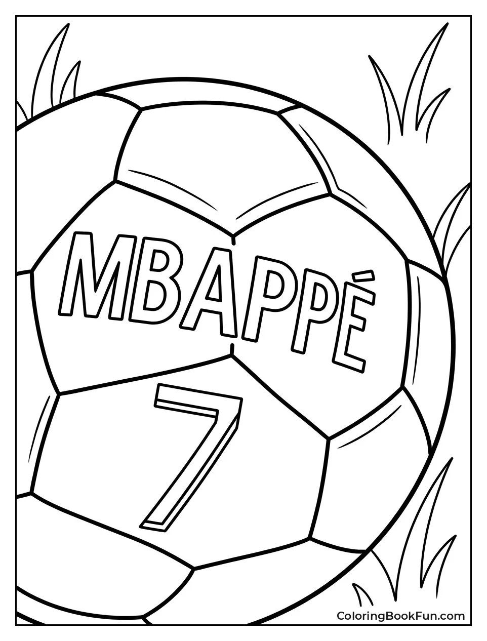 Soccer Ball With Mbappé Name