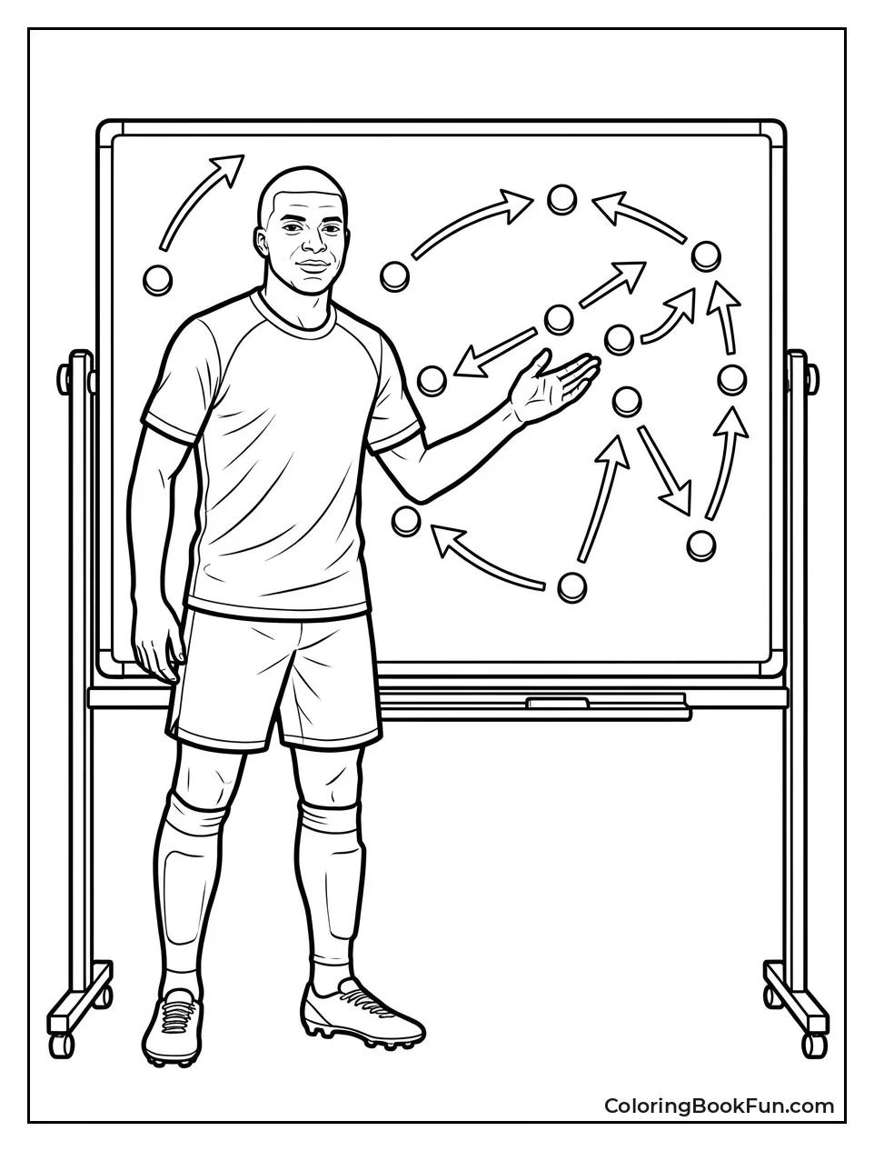 Mbappé Discussing A Tactical Board