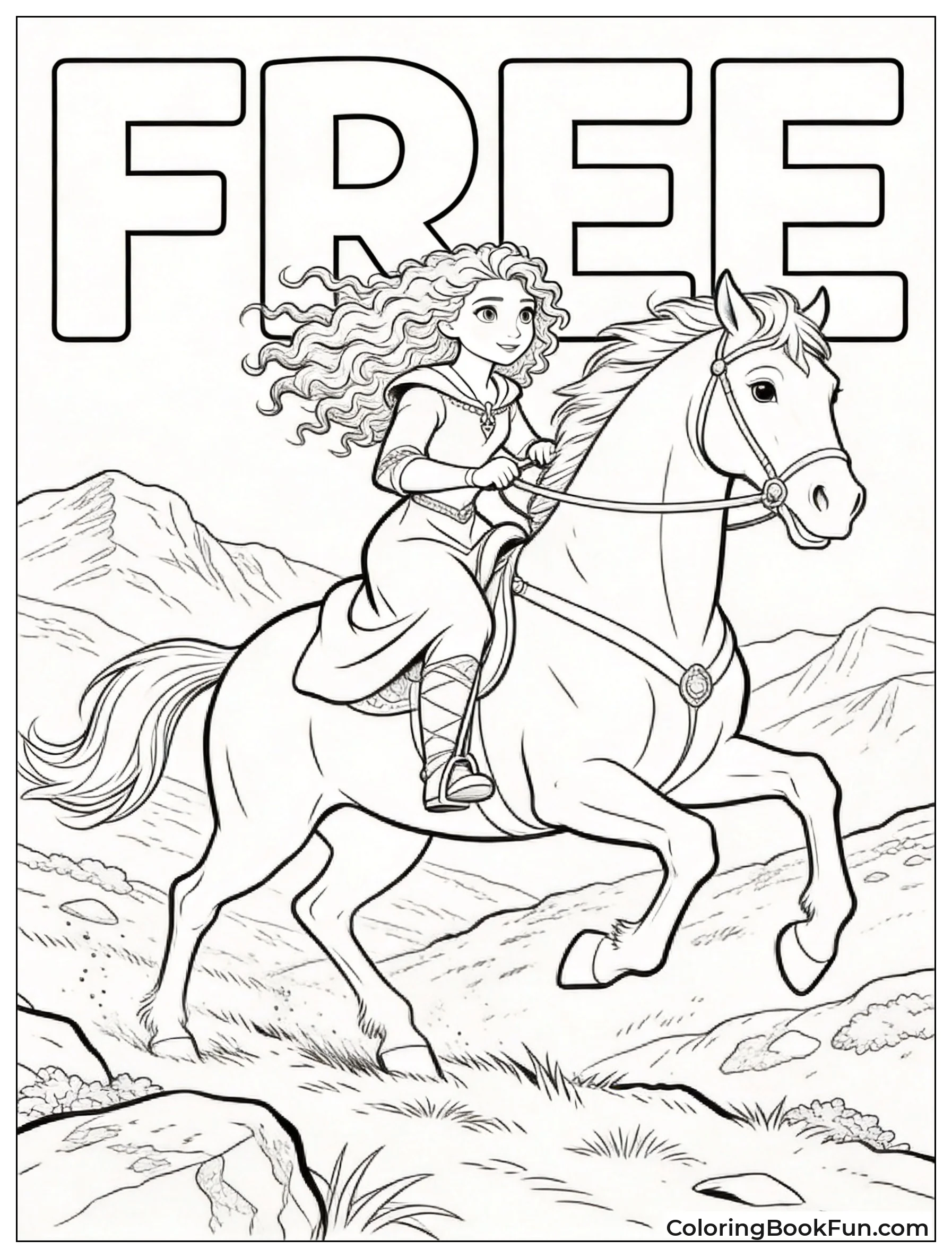 Merida Riding Angus Through Highlands