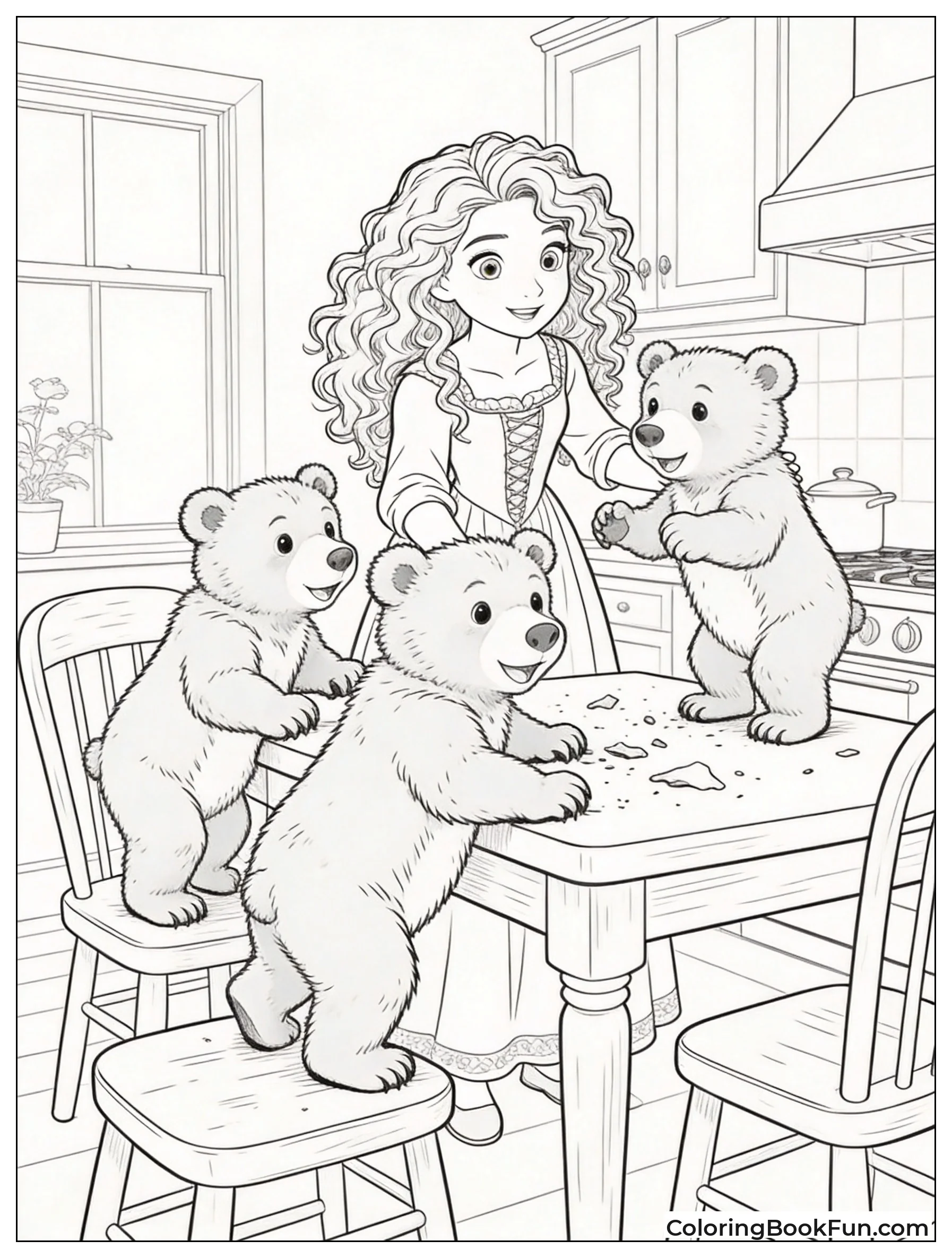 Triplet Brothers as Little Bear Cubs