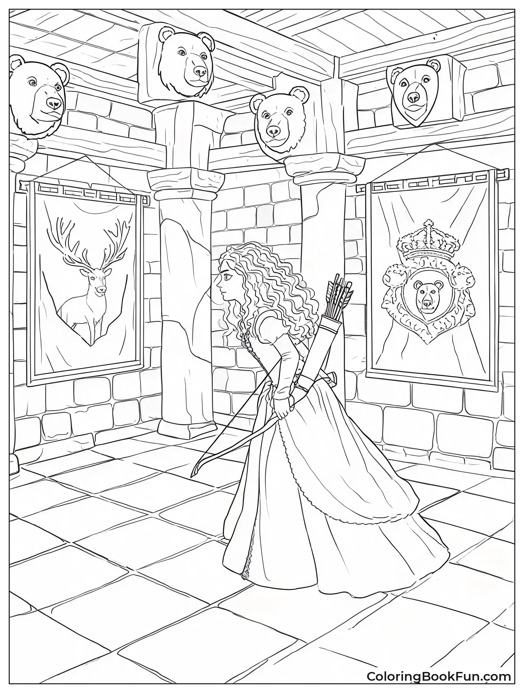 Merida Exploring Inside Dunbroch Castle
