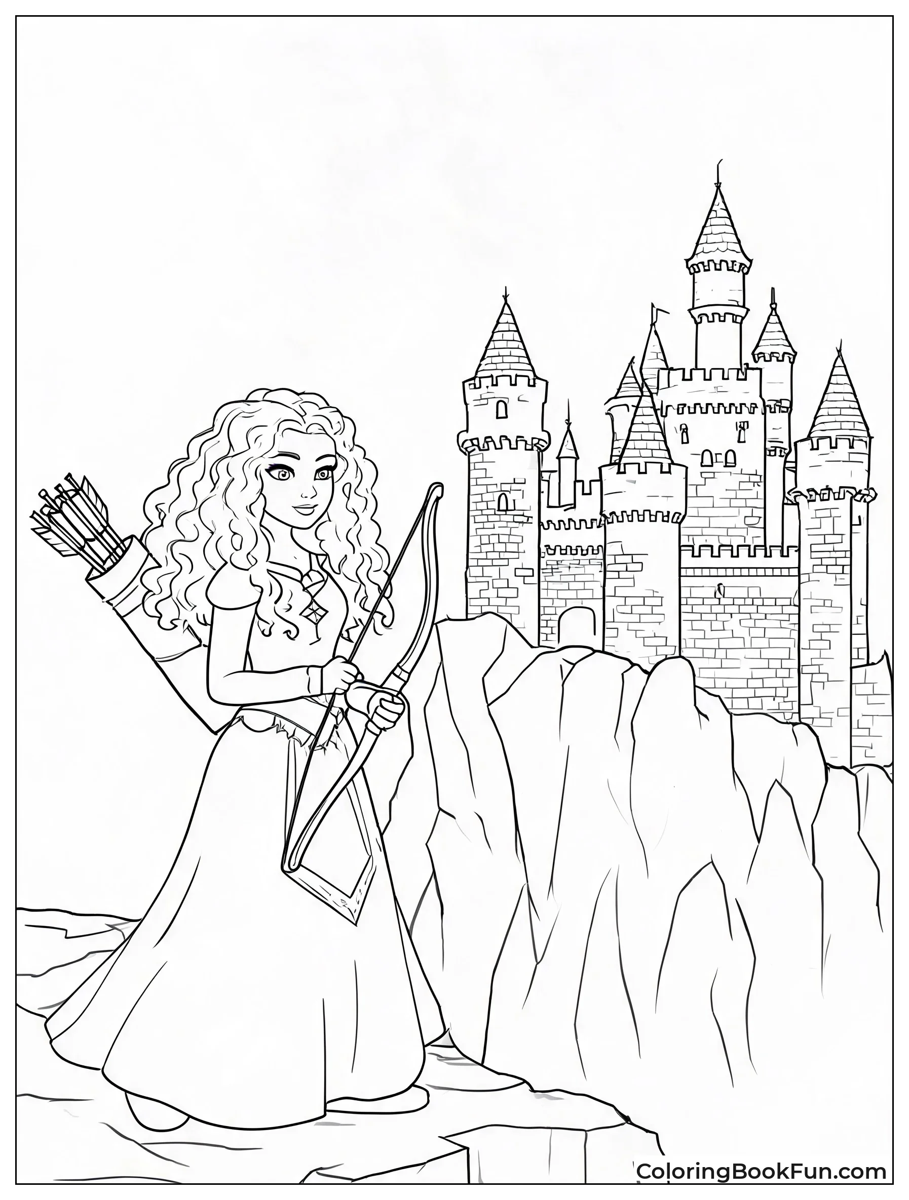 Castle on Cliff by Sea