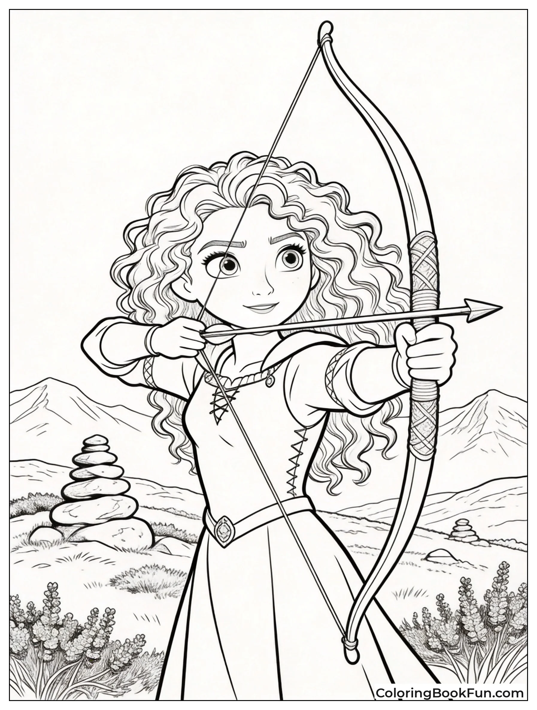 Merida Holding Bow for Adventure