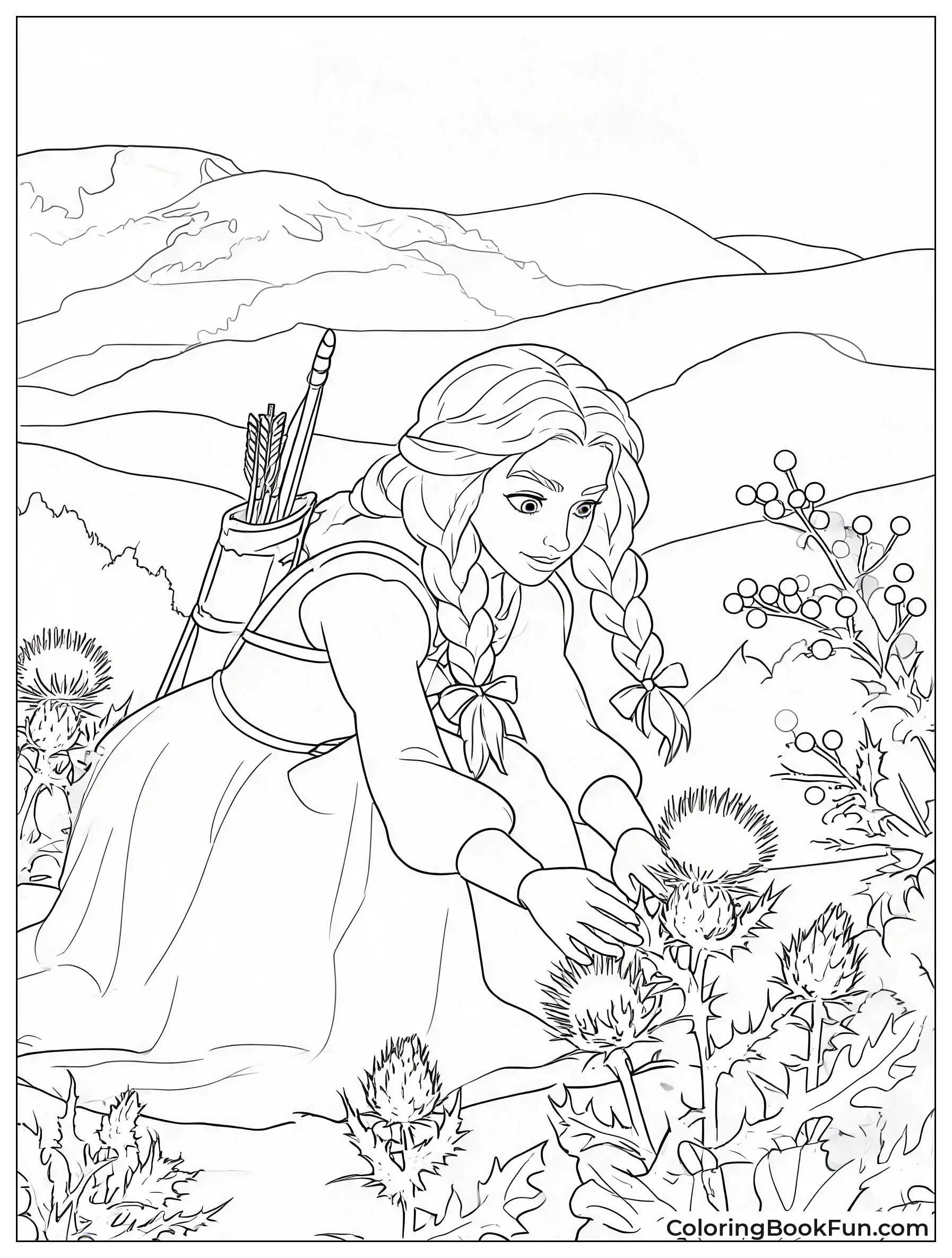 Merida Picking Berries in Highlands