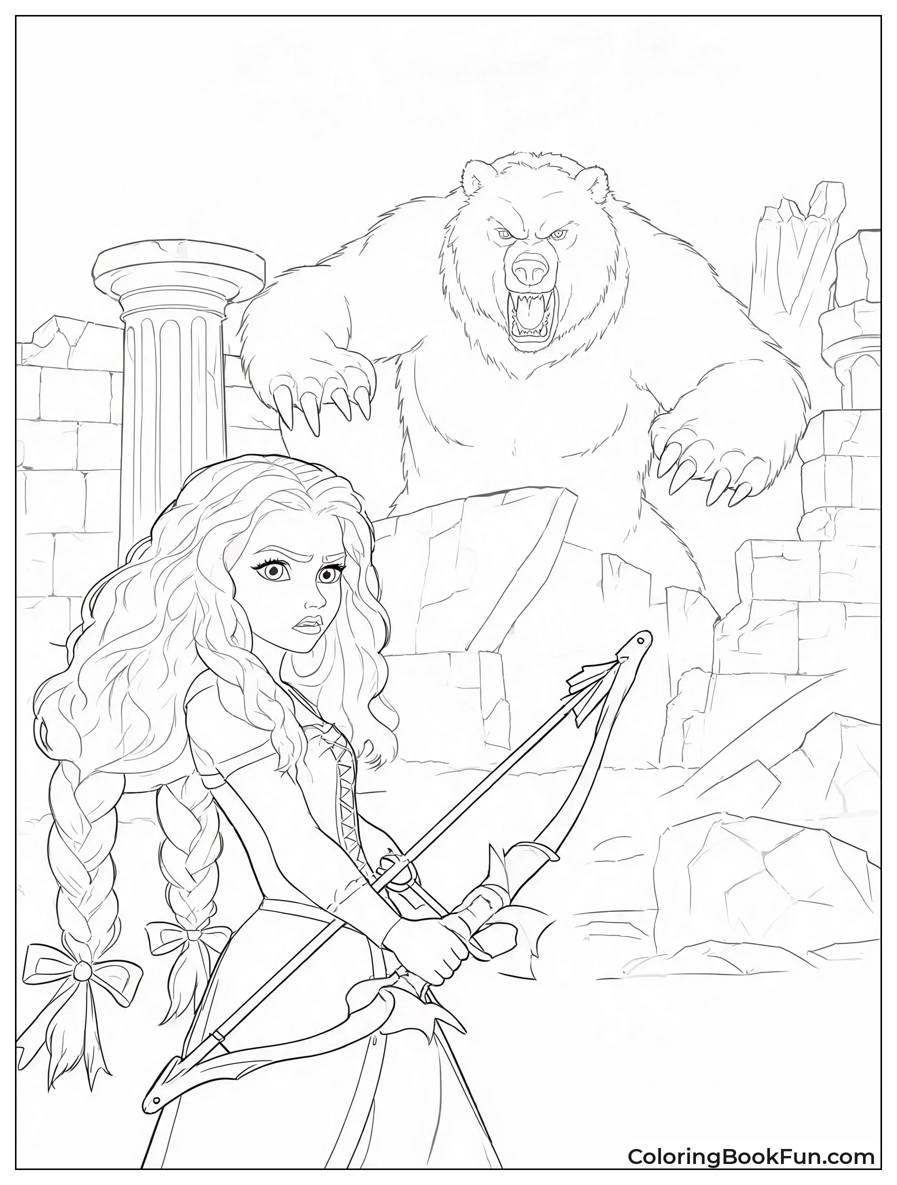 Giant Bear Mor'du Lurking in Shadows